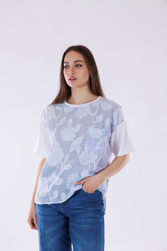 T-shirt in fil coupè