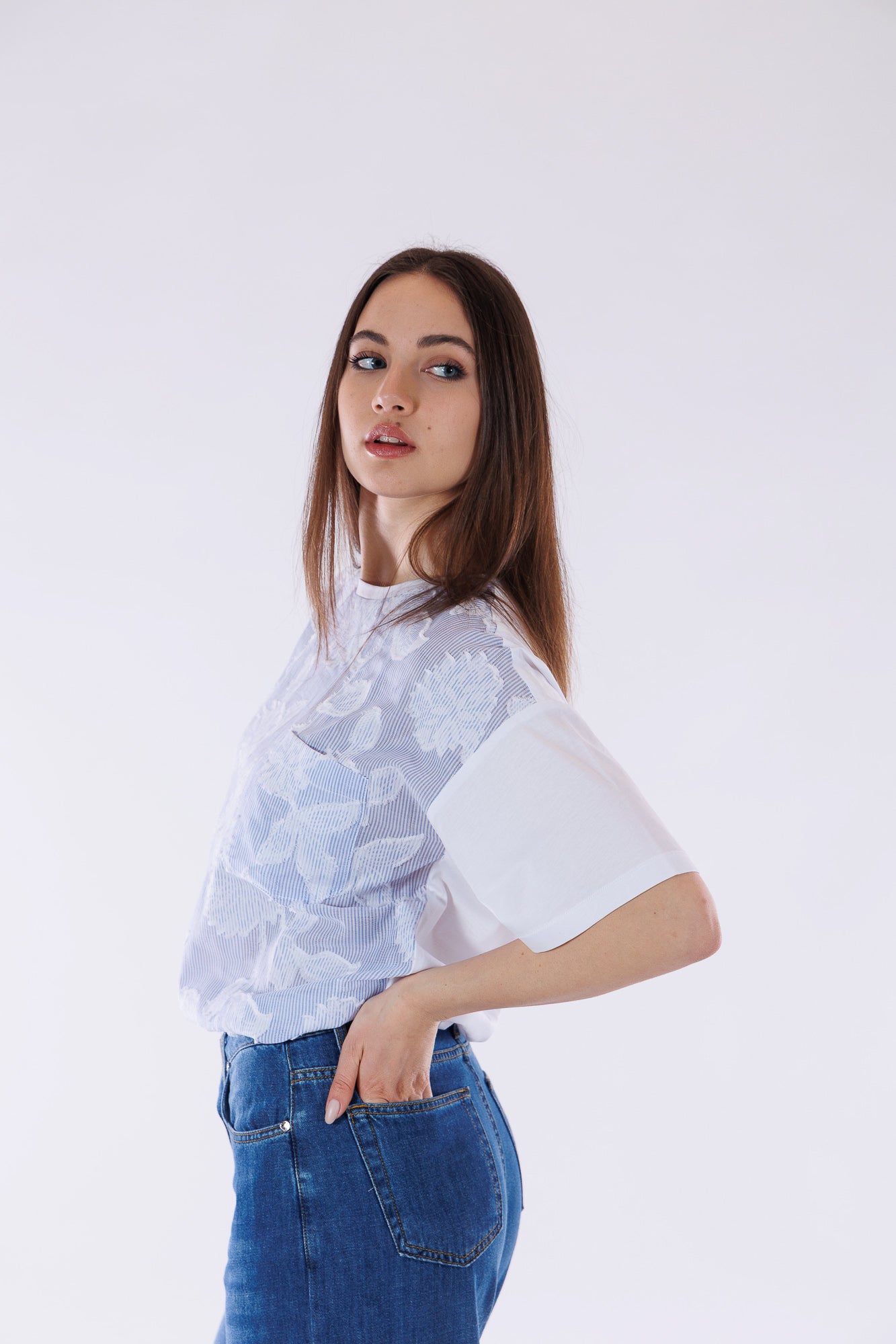 T-shirt in fil coupè