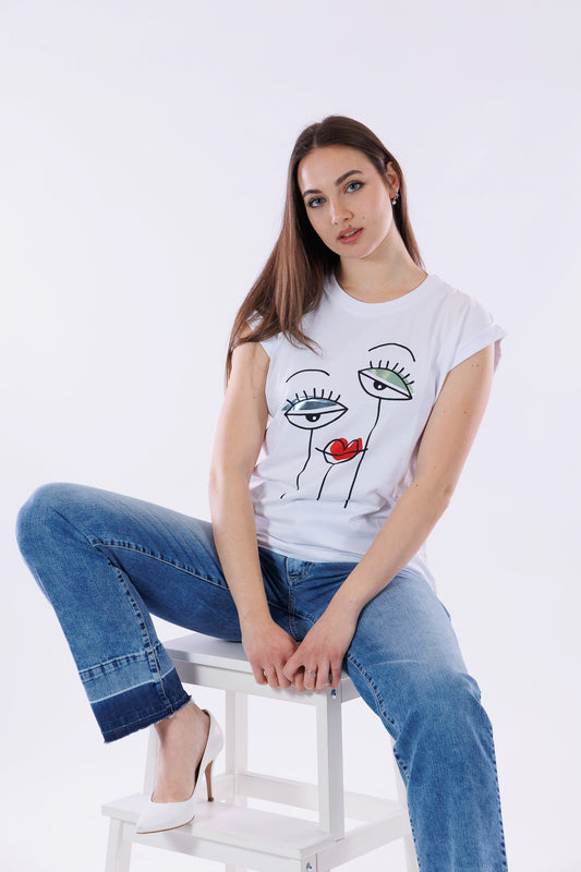 T-shirt stampa Picasso