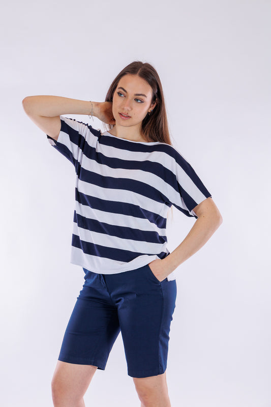 T-shirt righe grandi