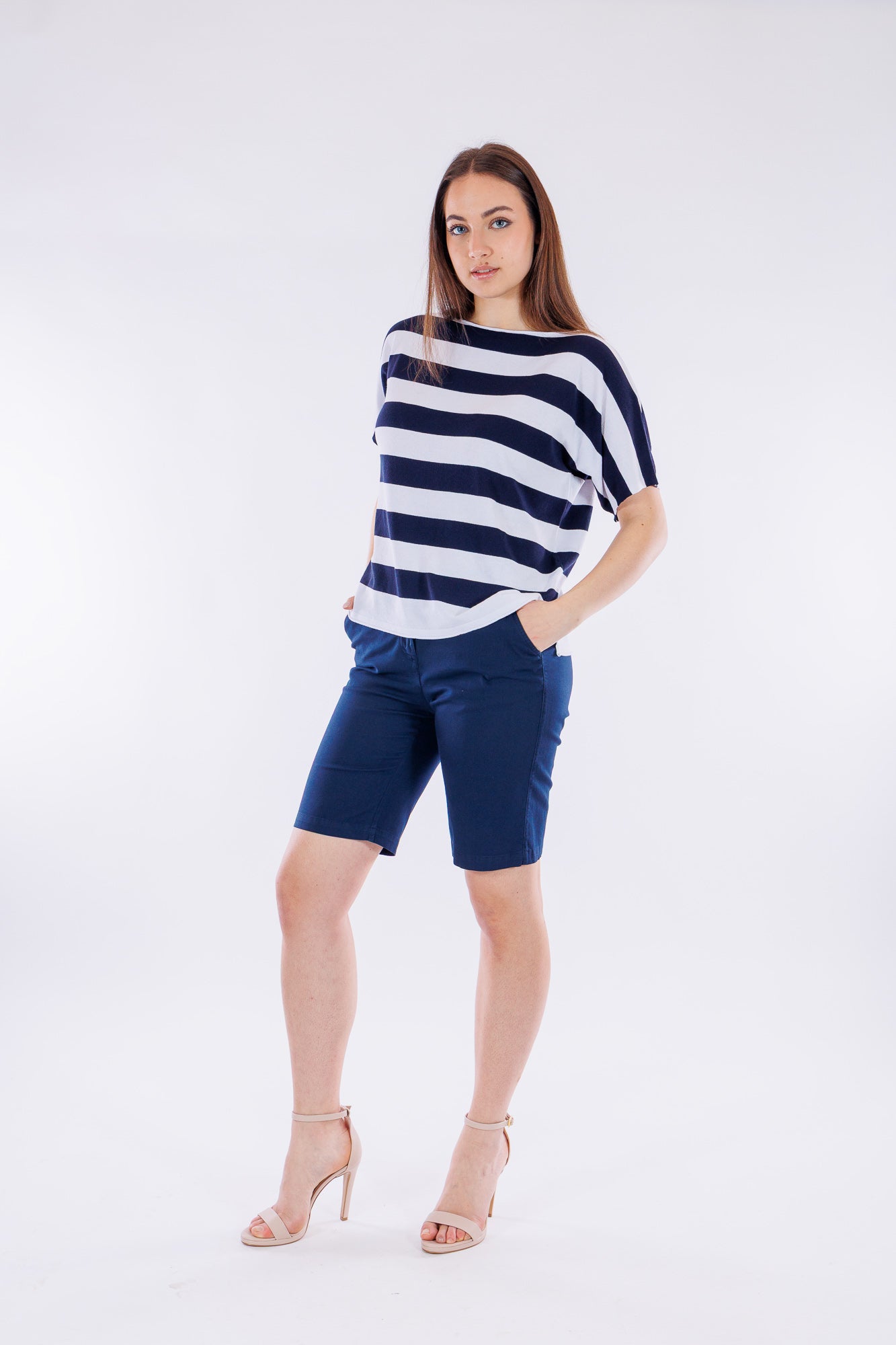 T-shirt righe grandi