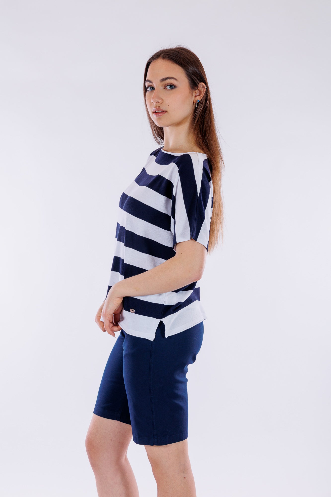 T-shirt righe grandi