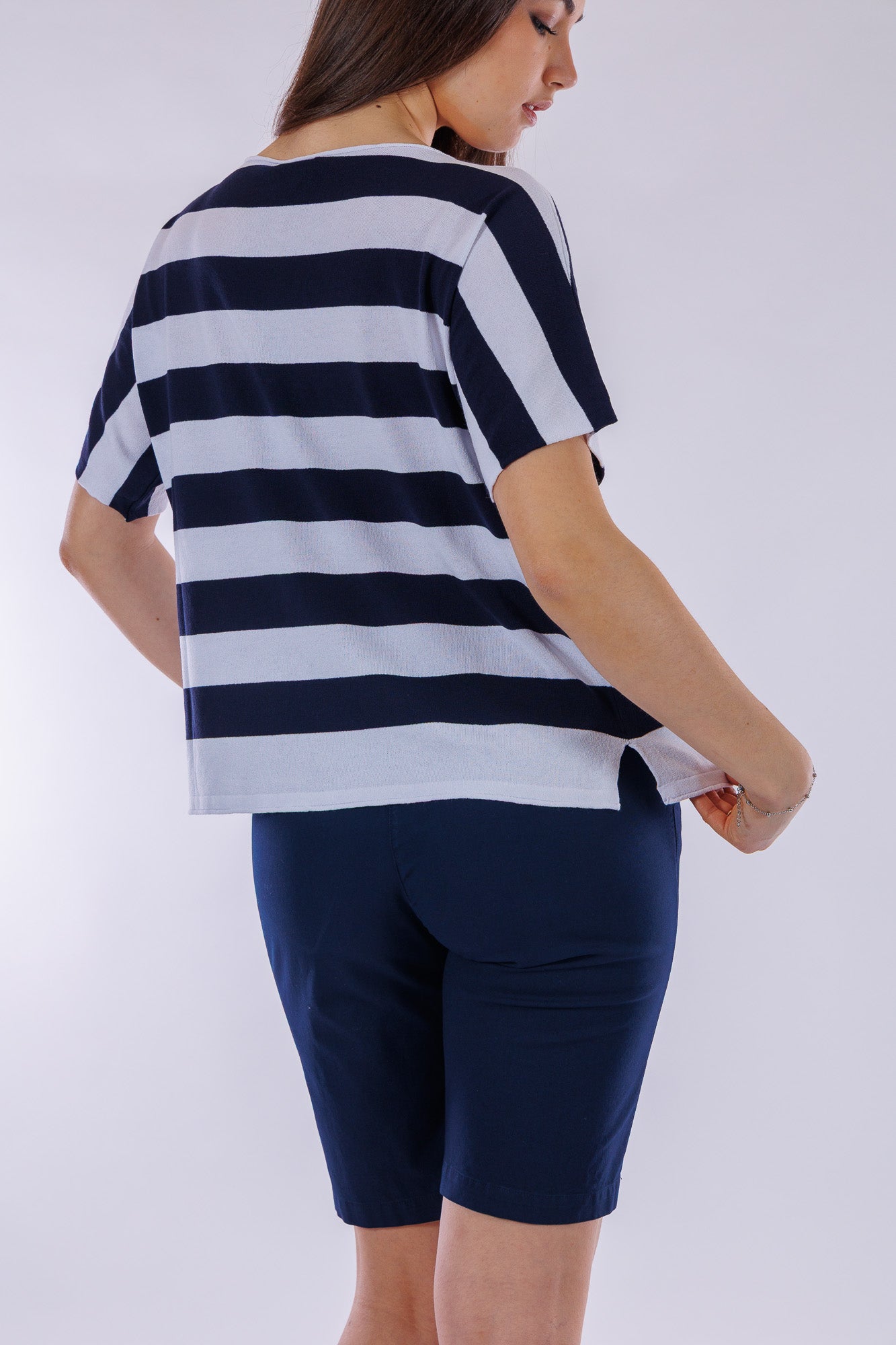T-shirt righe grandi