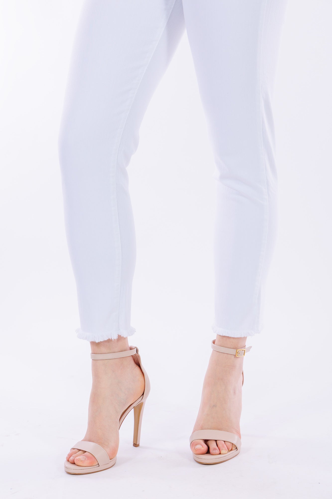 Jeans slim frangette