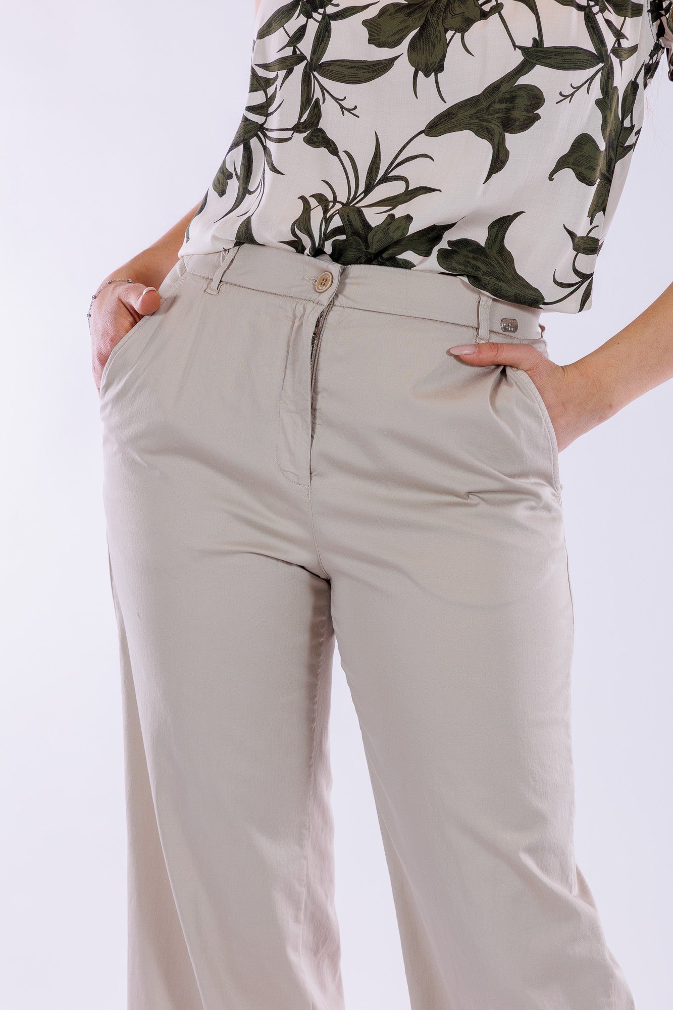 Pantalone cropped cotone