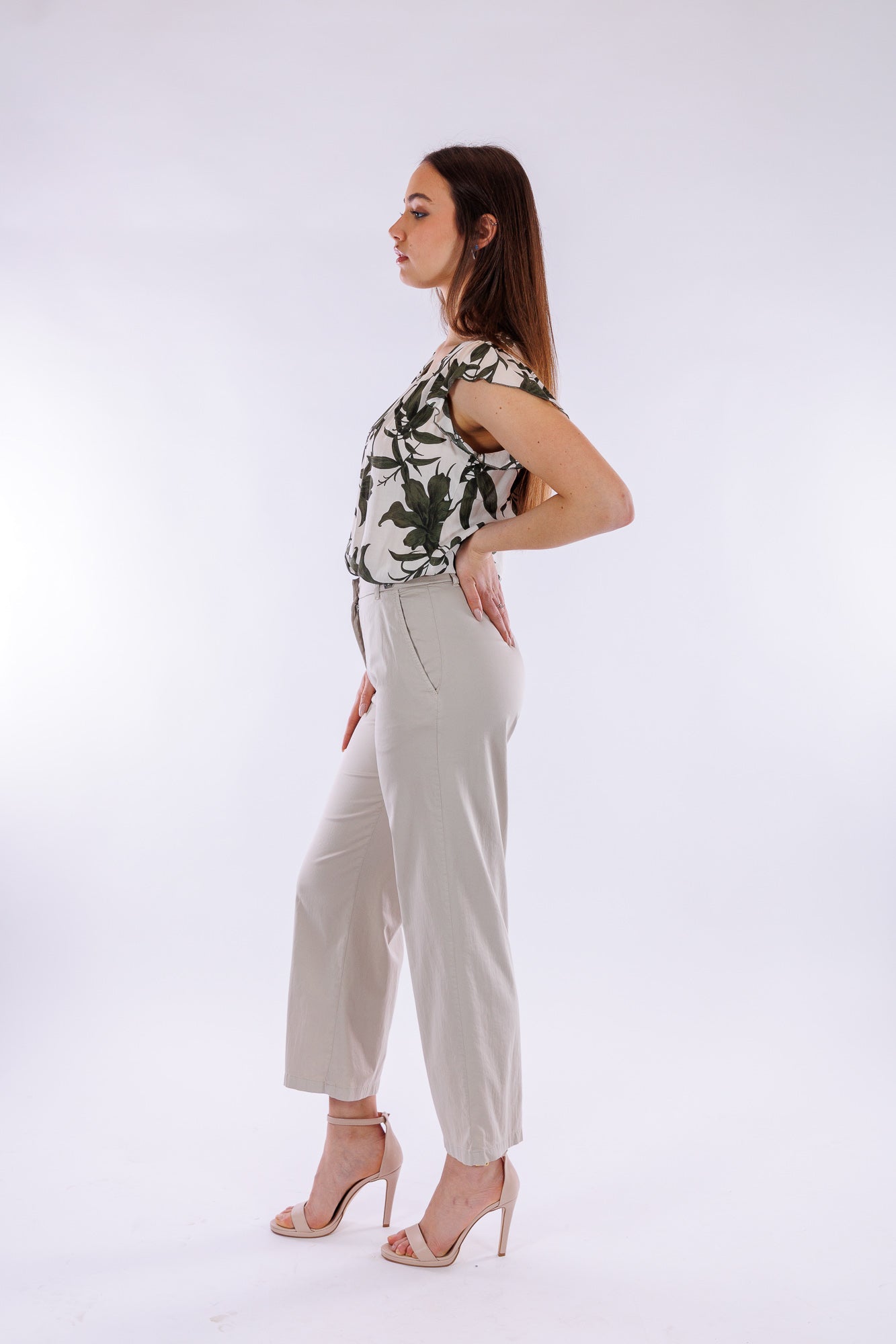 Pantalone cropped cotone