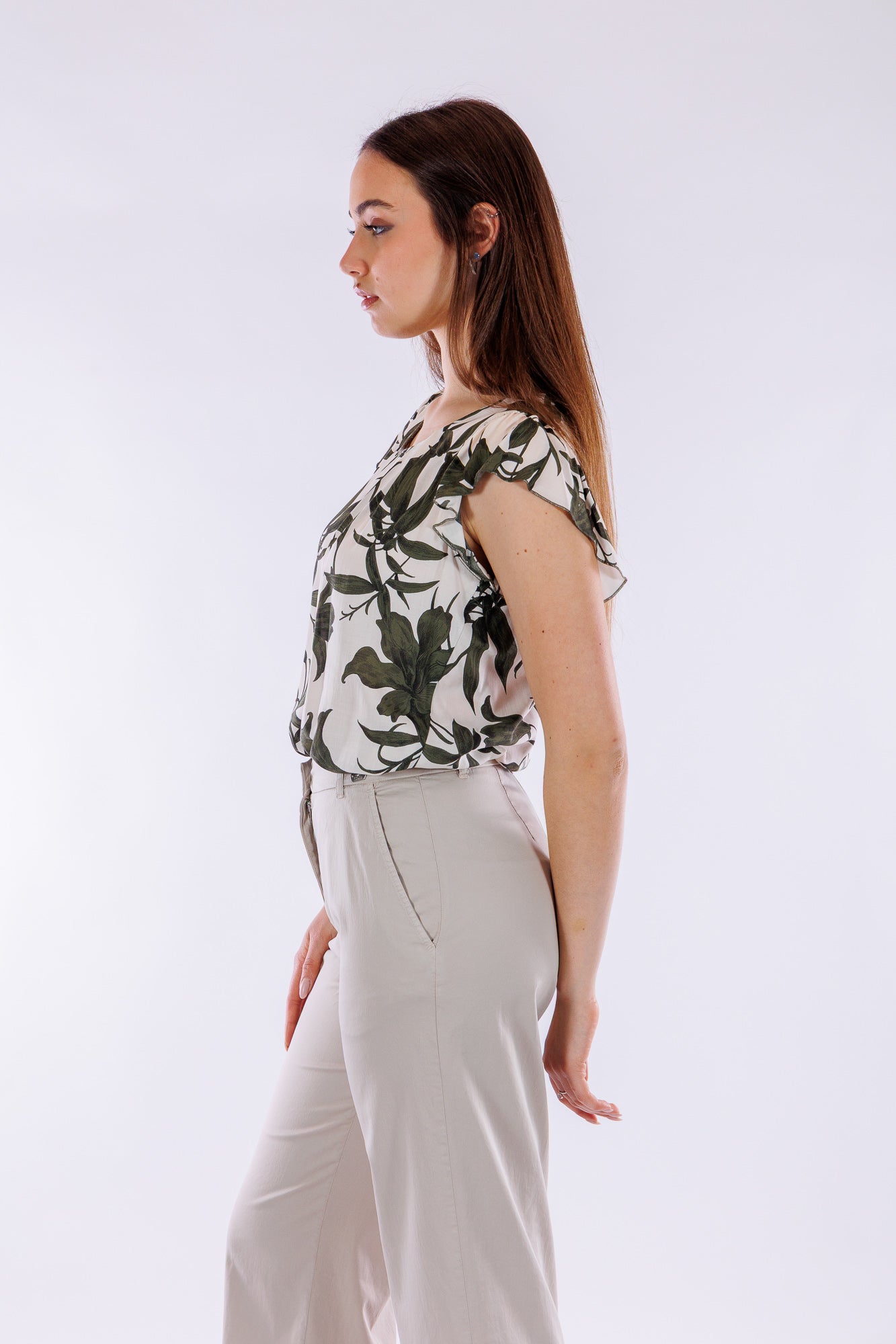 Pantalone cropped cotone
