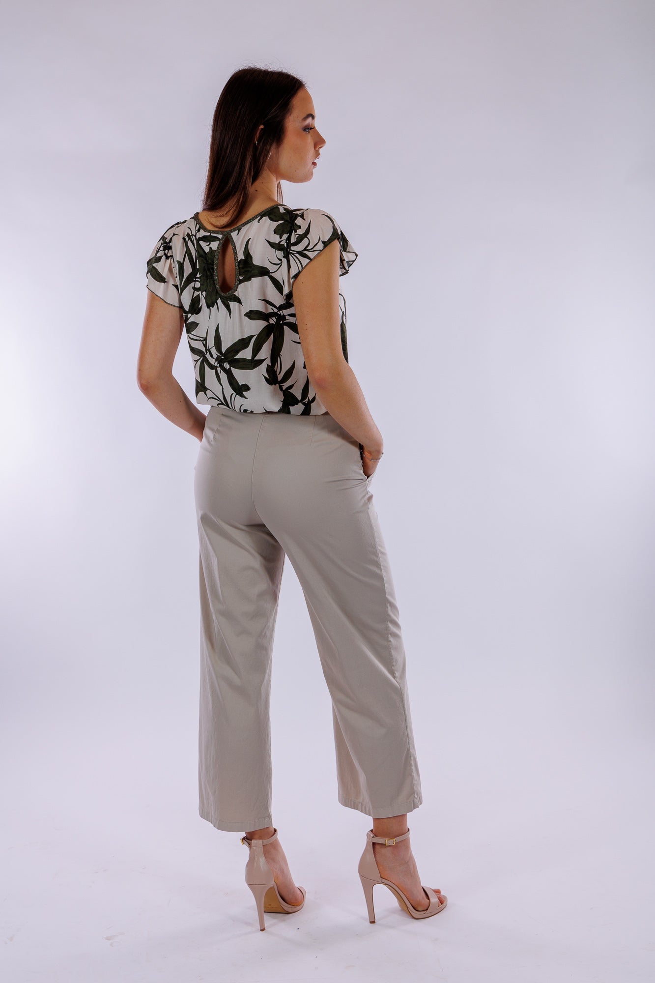 Pantalone cropped cotone