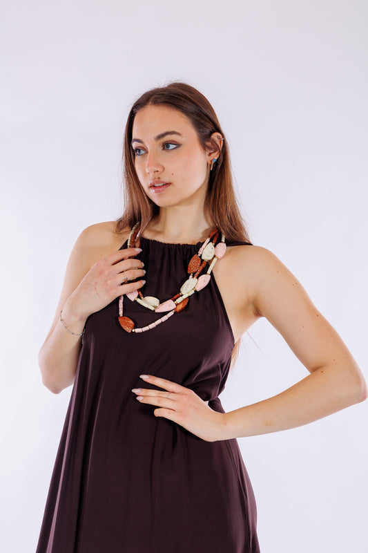 Collana etnica pietre