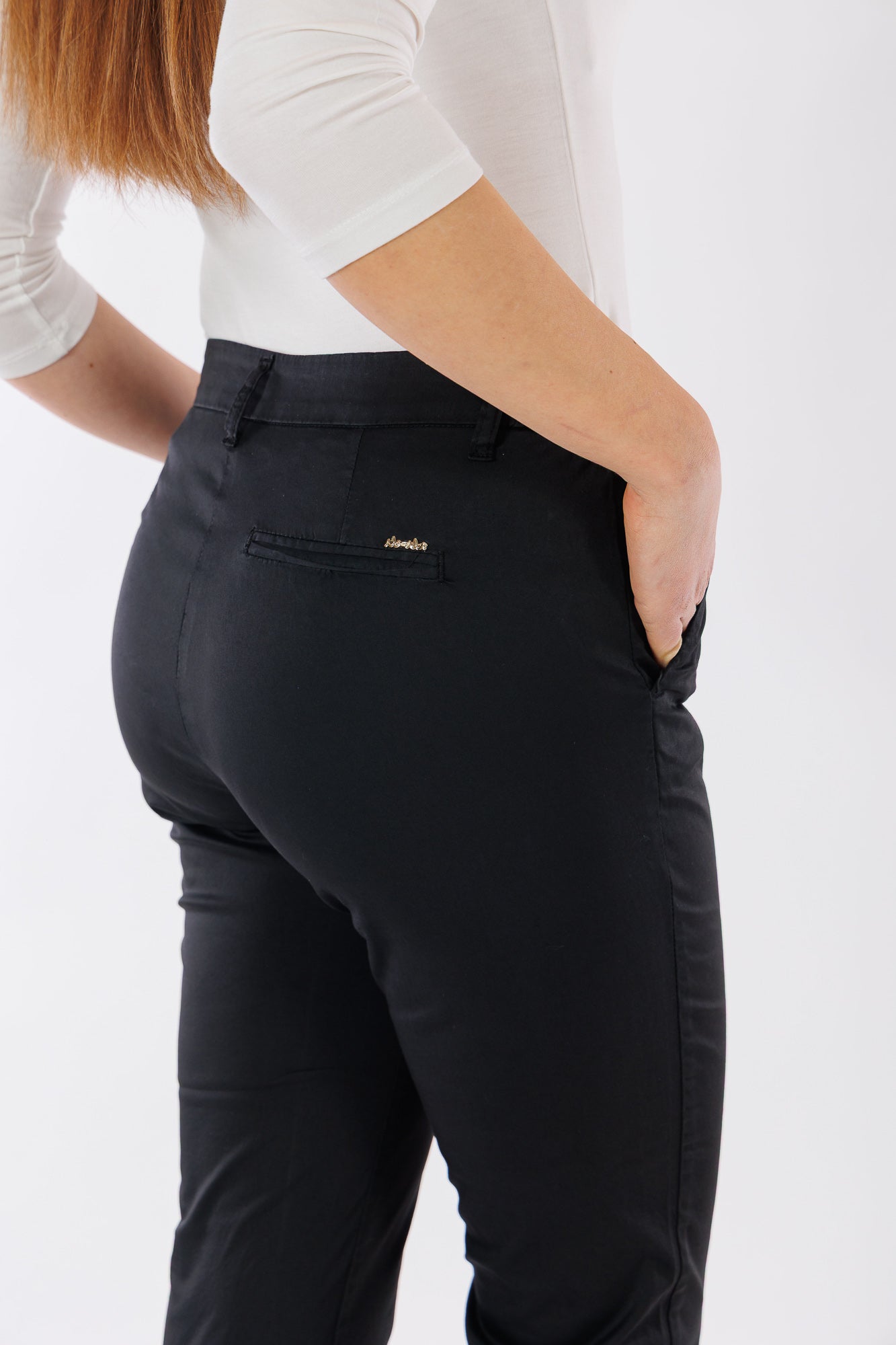 Pantalone chinos elastico laterale