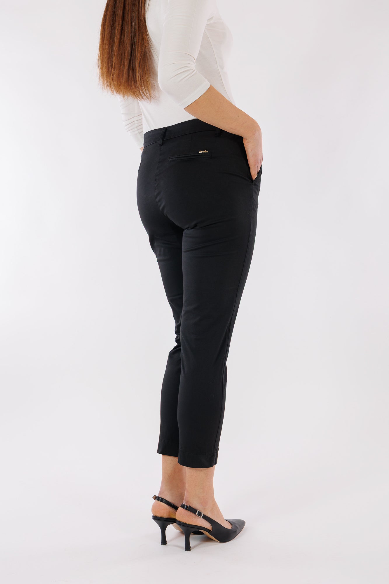 Pantalone chinos elastico laterale