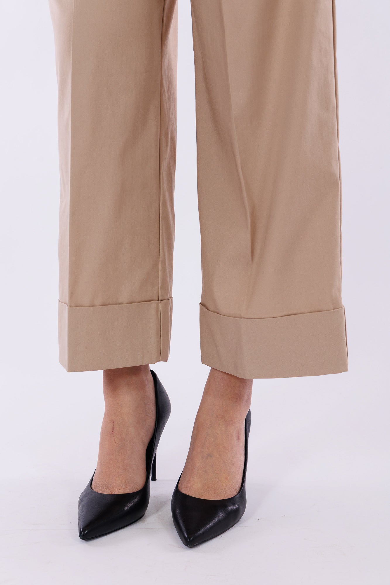 Pantalone risvolto tela vela
