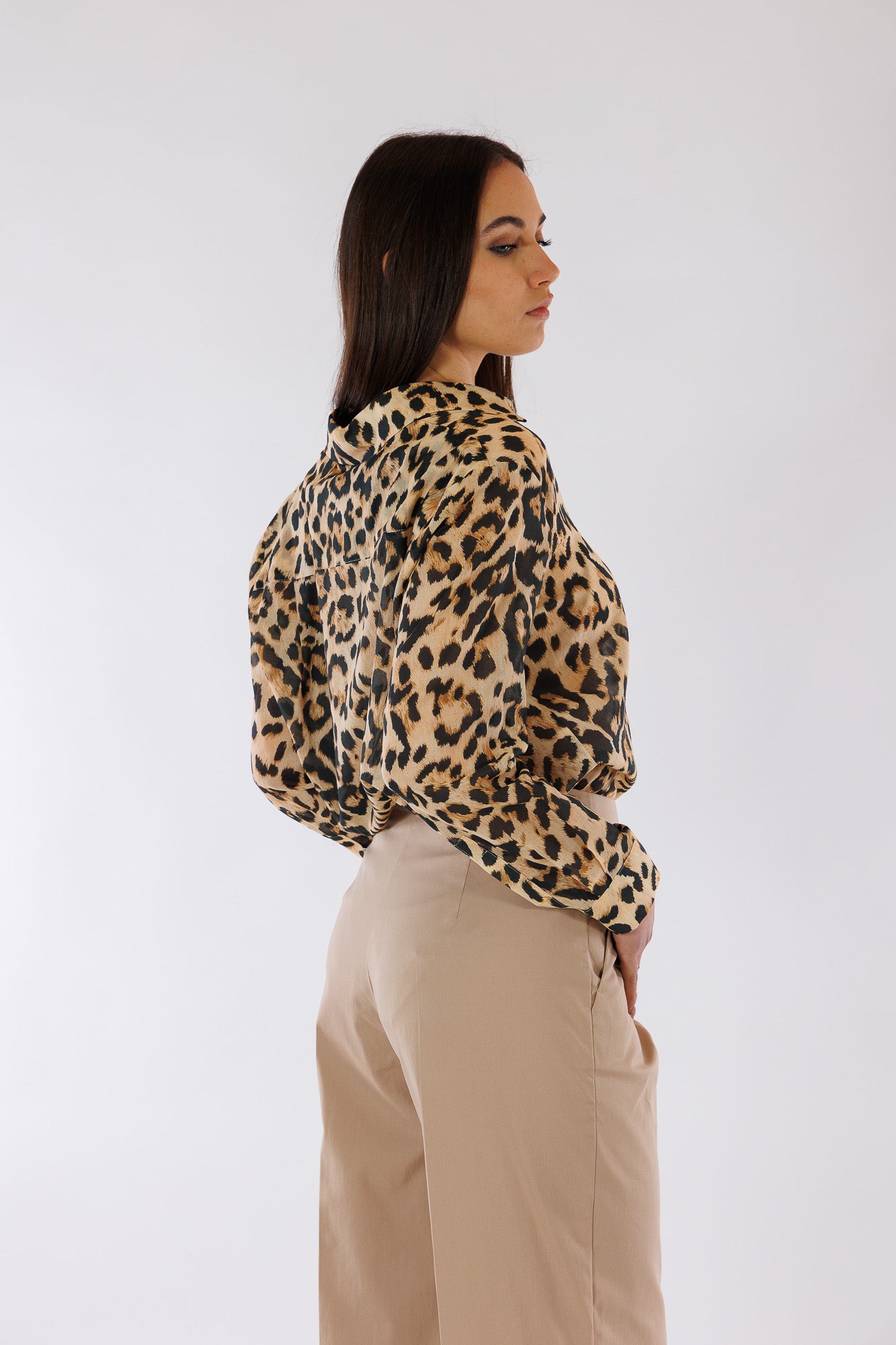 Pantalone risvolto tela vela