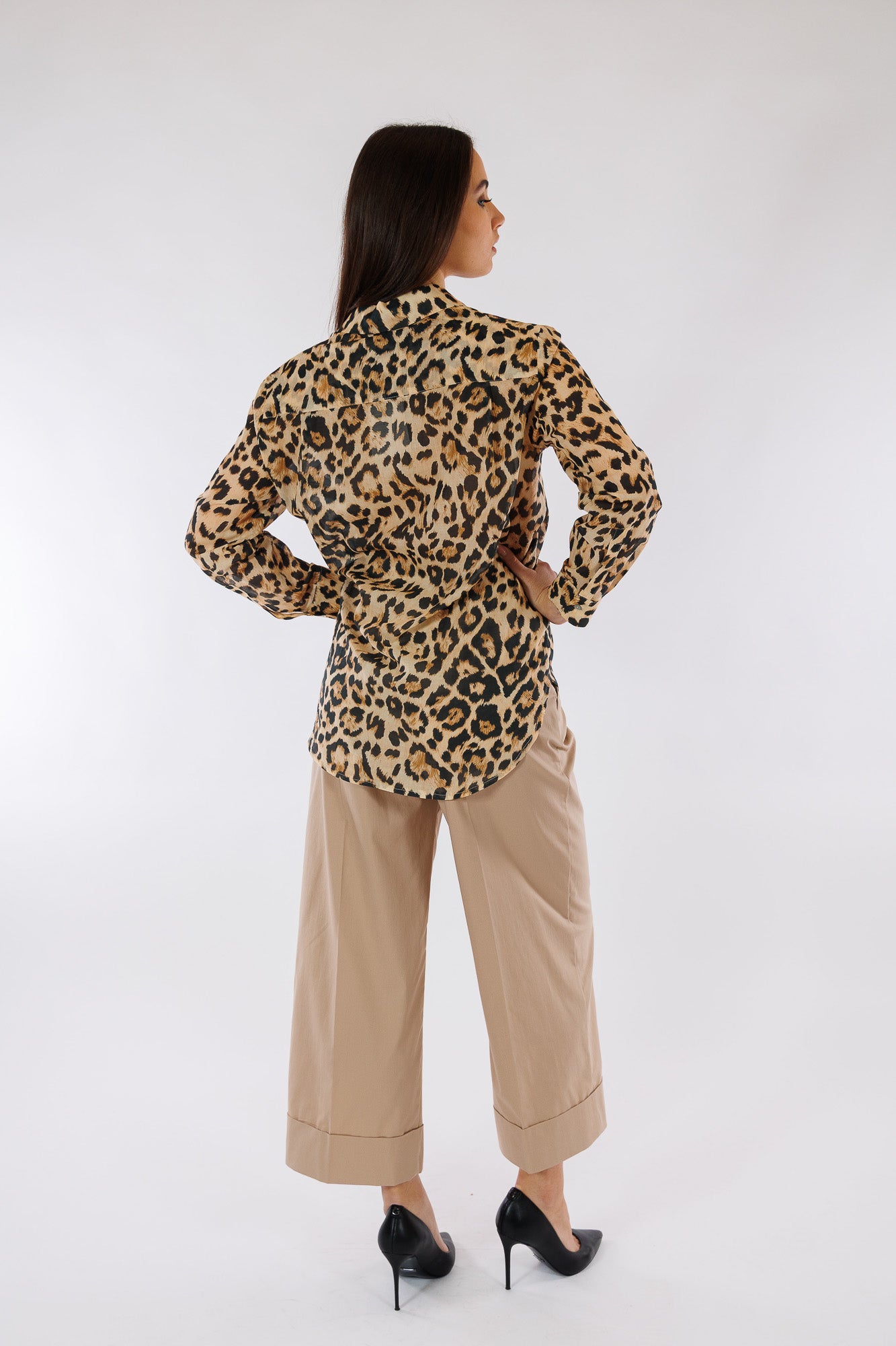 Camicia animalier in voile