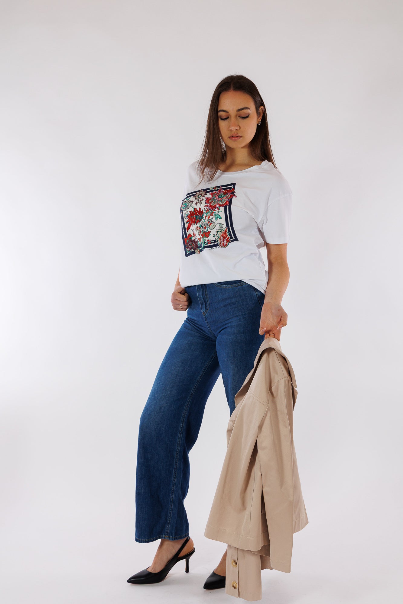 T-shirt stampa foulard