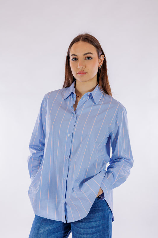 Camicia over righe