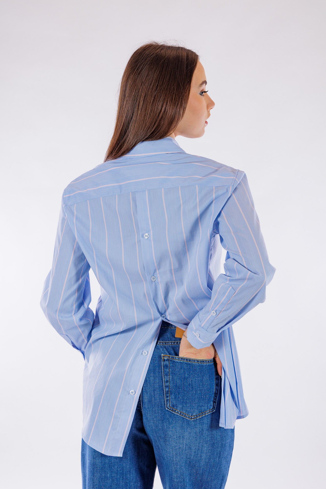 Camicia over righe