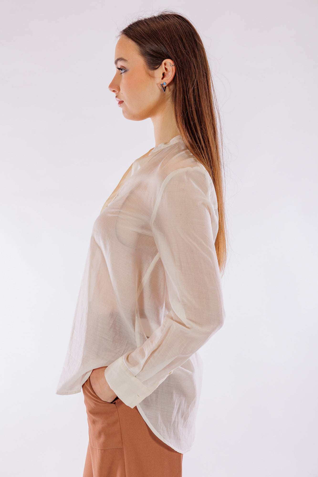 Camicia polo lyocell
