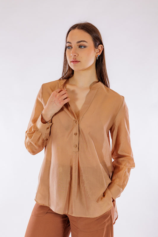 Camicia polo lyocell