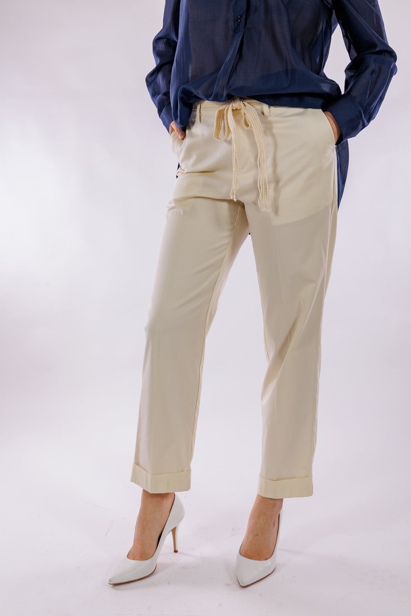 Pantalone twill di cotone