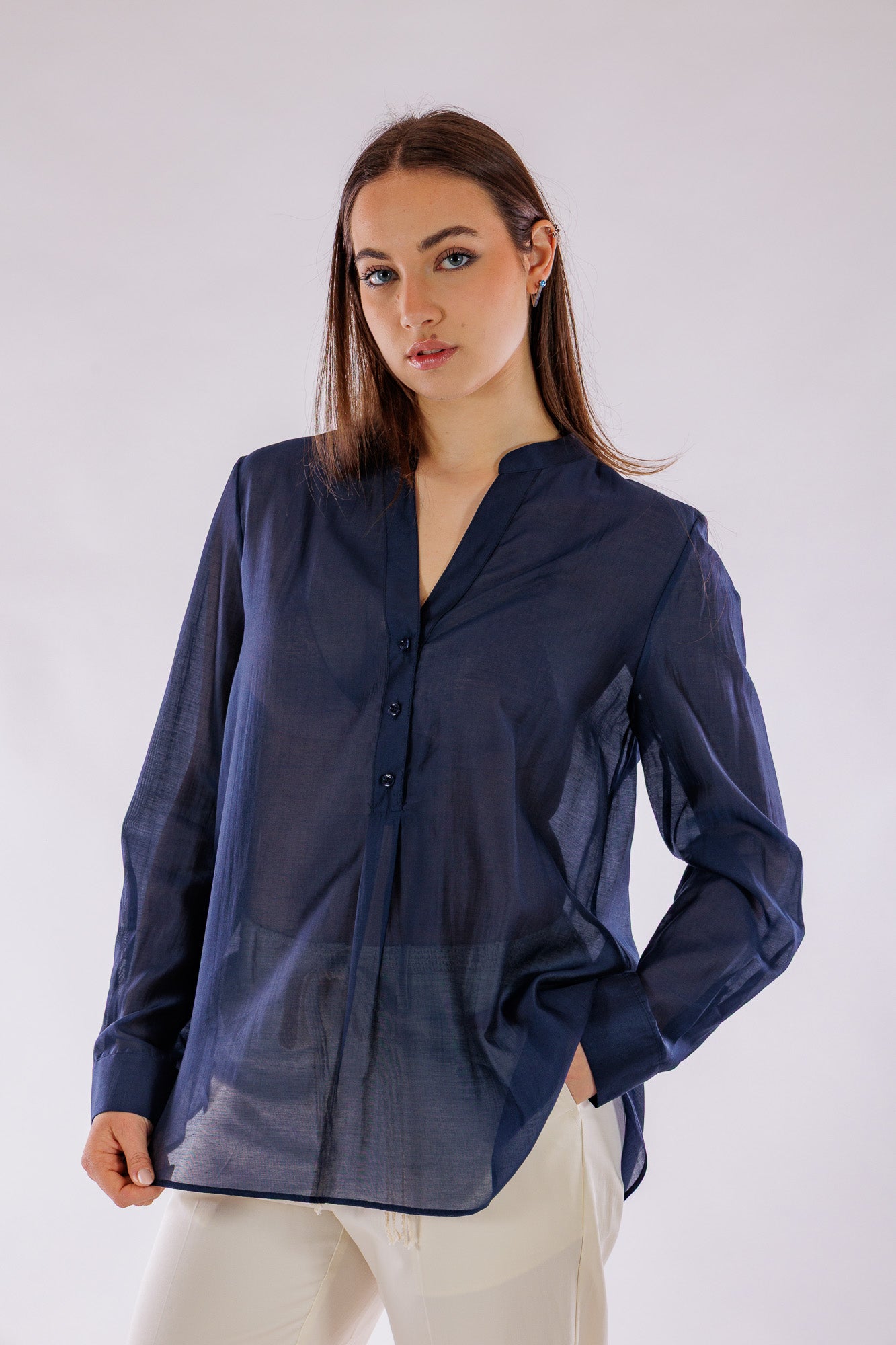 Camicia polo lyocell
