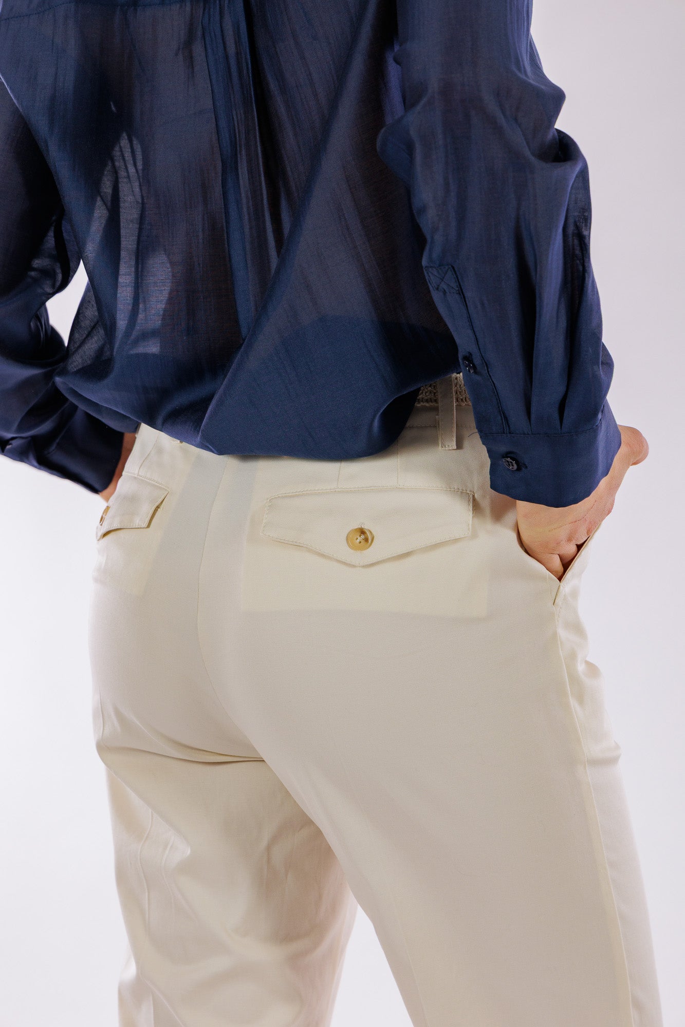 Pantalone twill di cotone