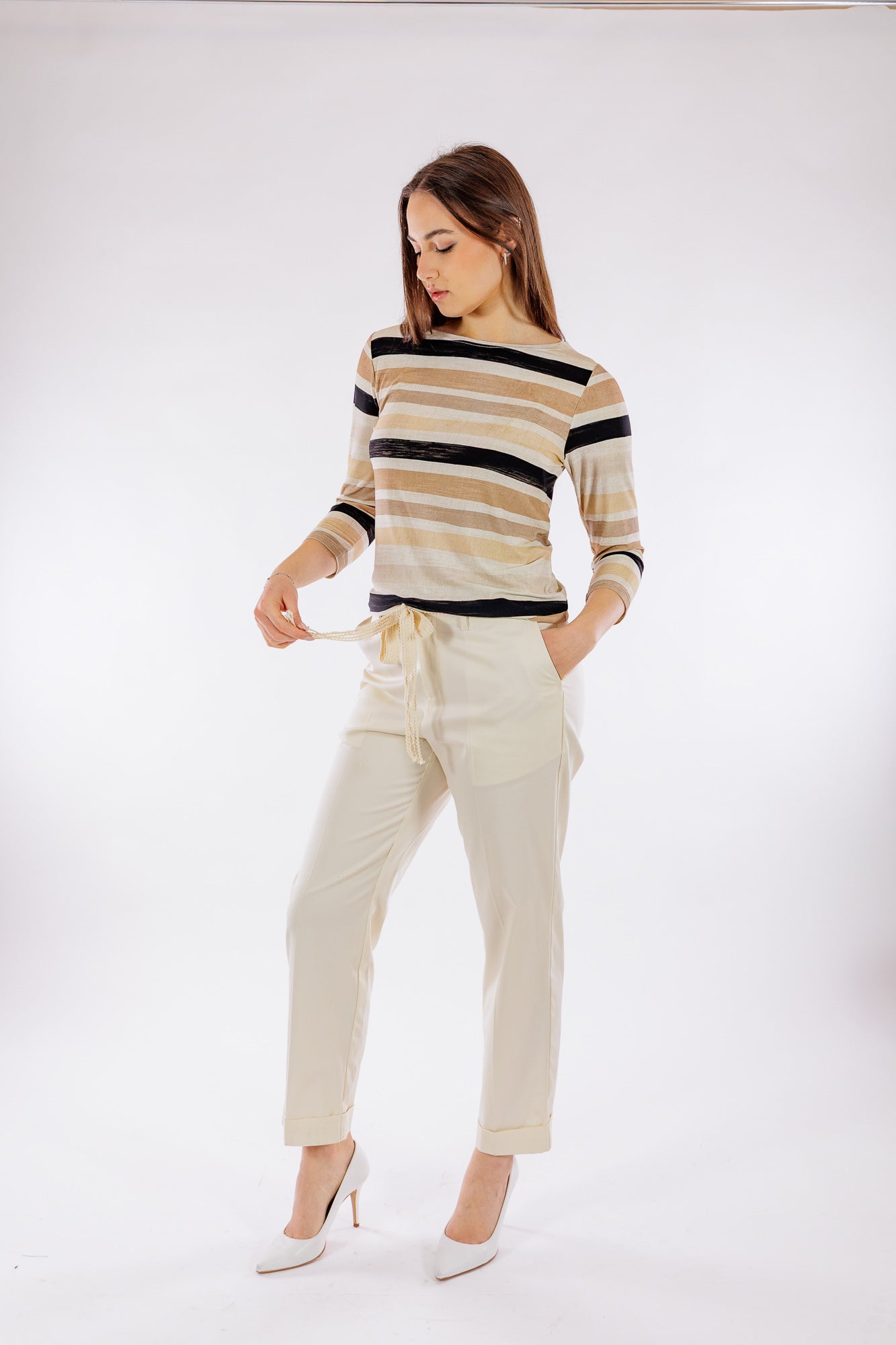 Pantalone twill di cotone