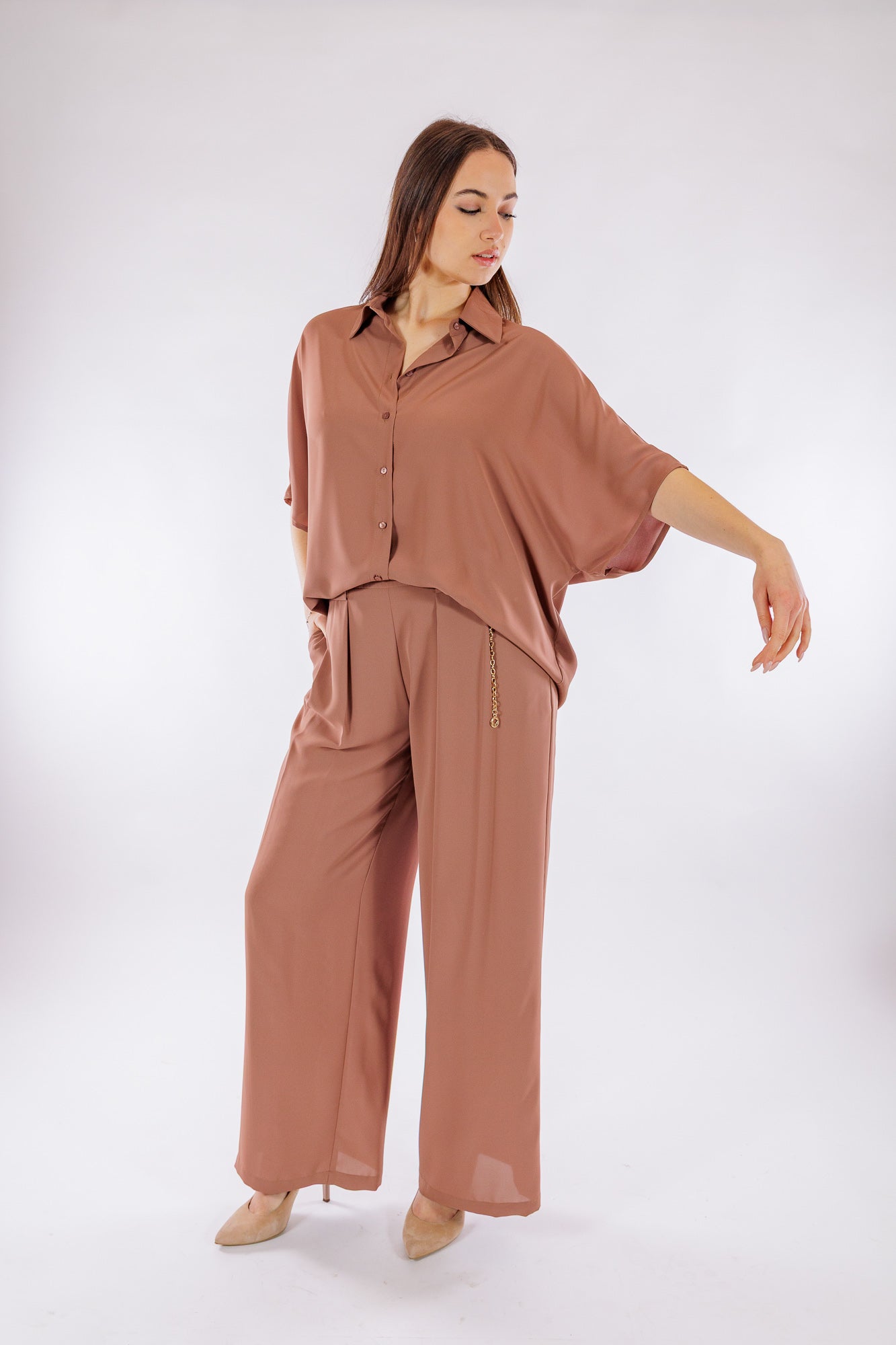 Camicia fluida kimono