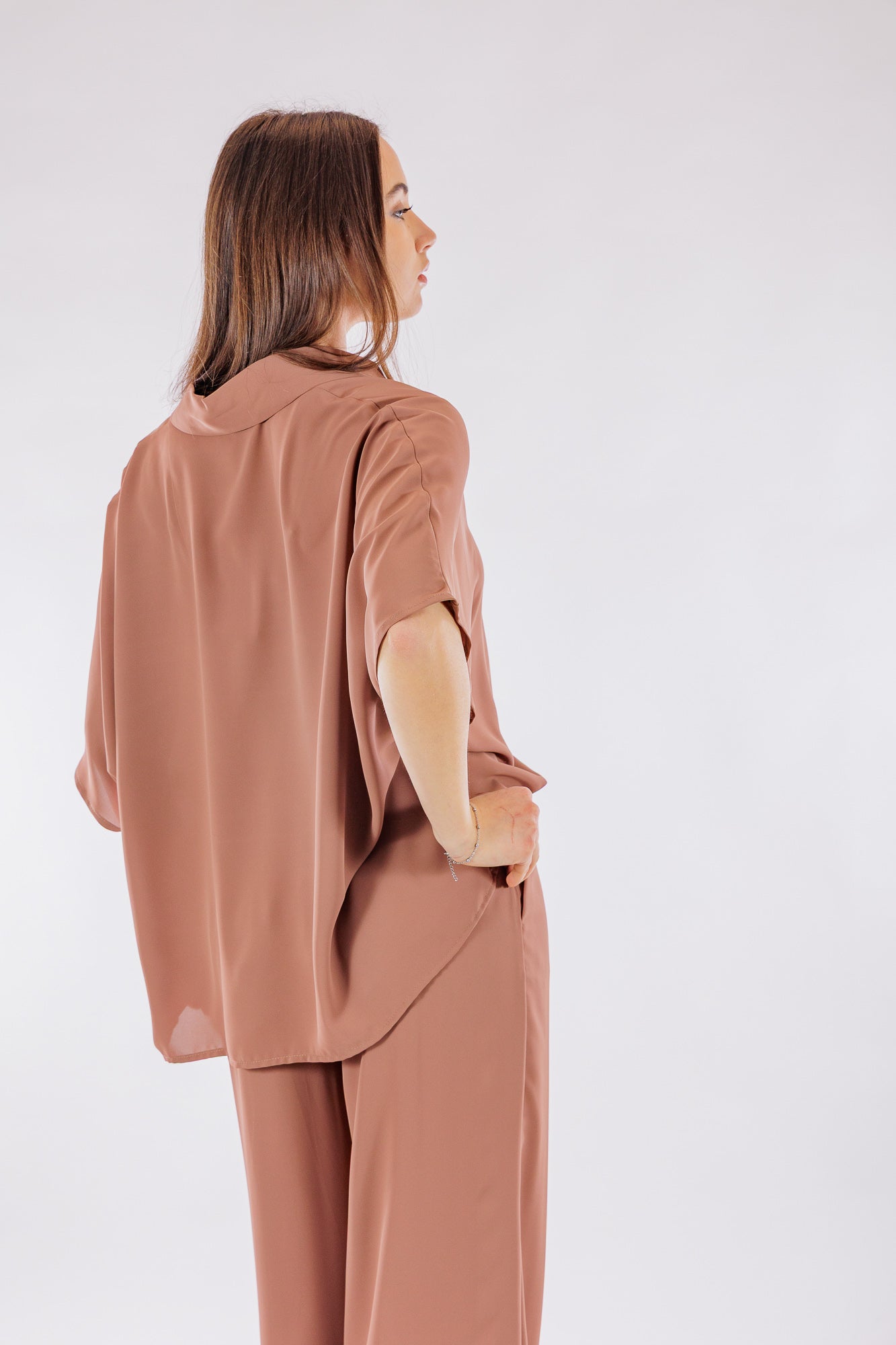 Camicia fluida kimono
