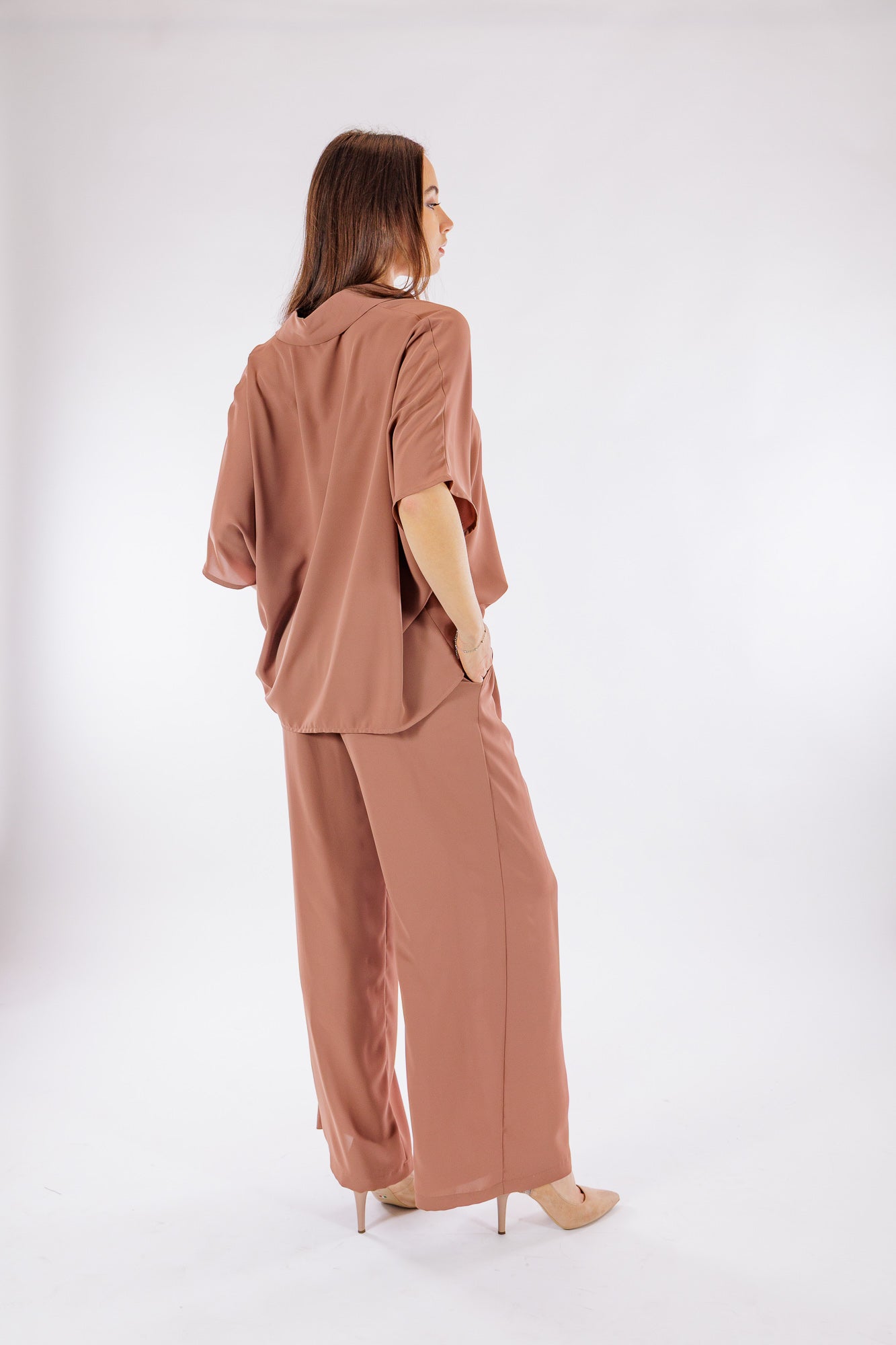 Camicia fluida kimono