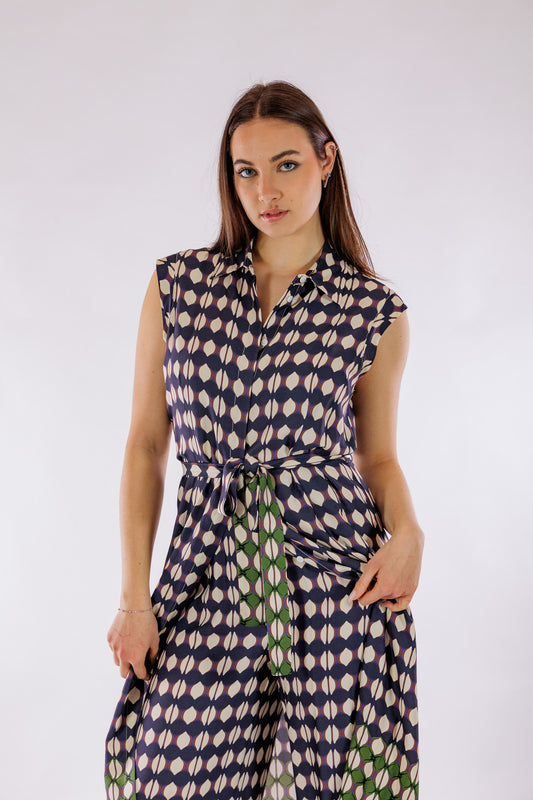 Pantalone largo elastico