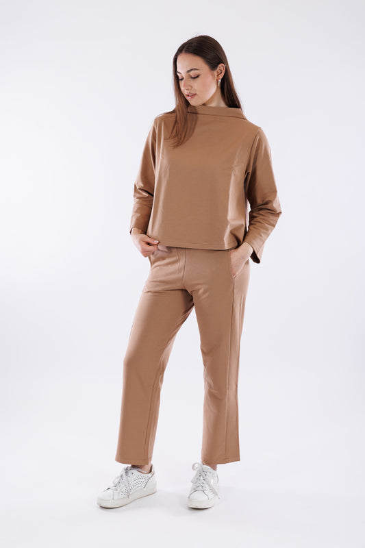 Pantalone ampio in felpa