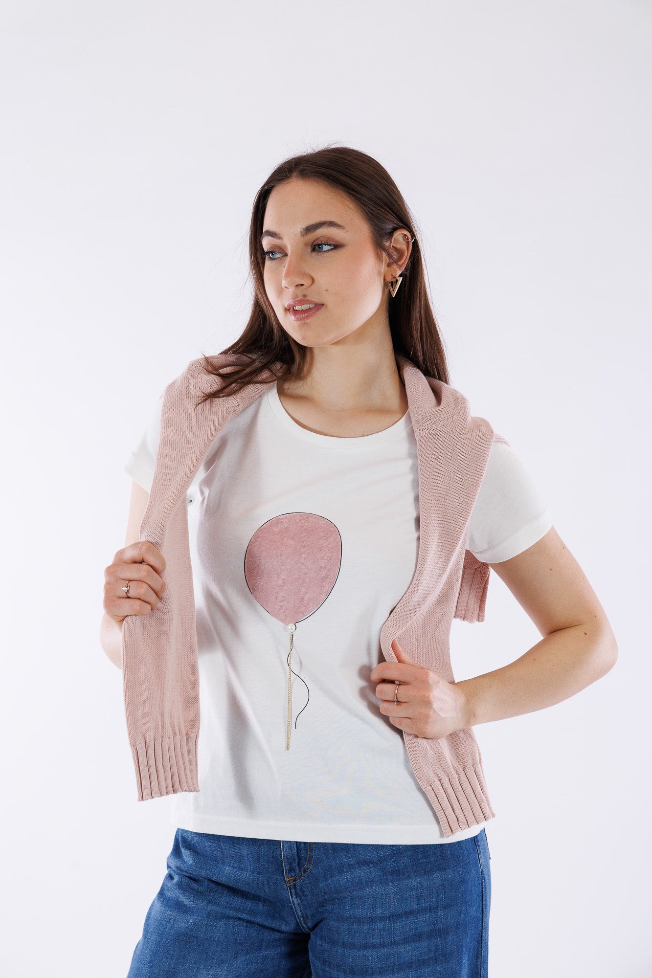 Maglia girocollo cotone