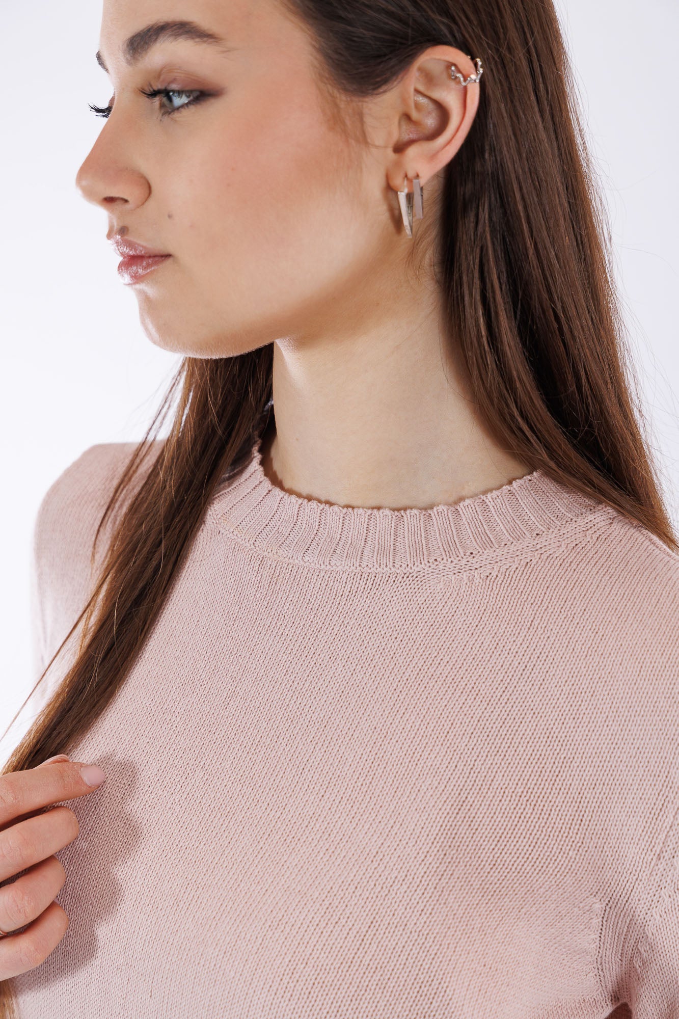 Maglia girocollo cotone