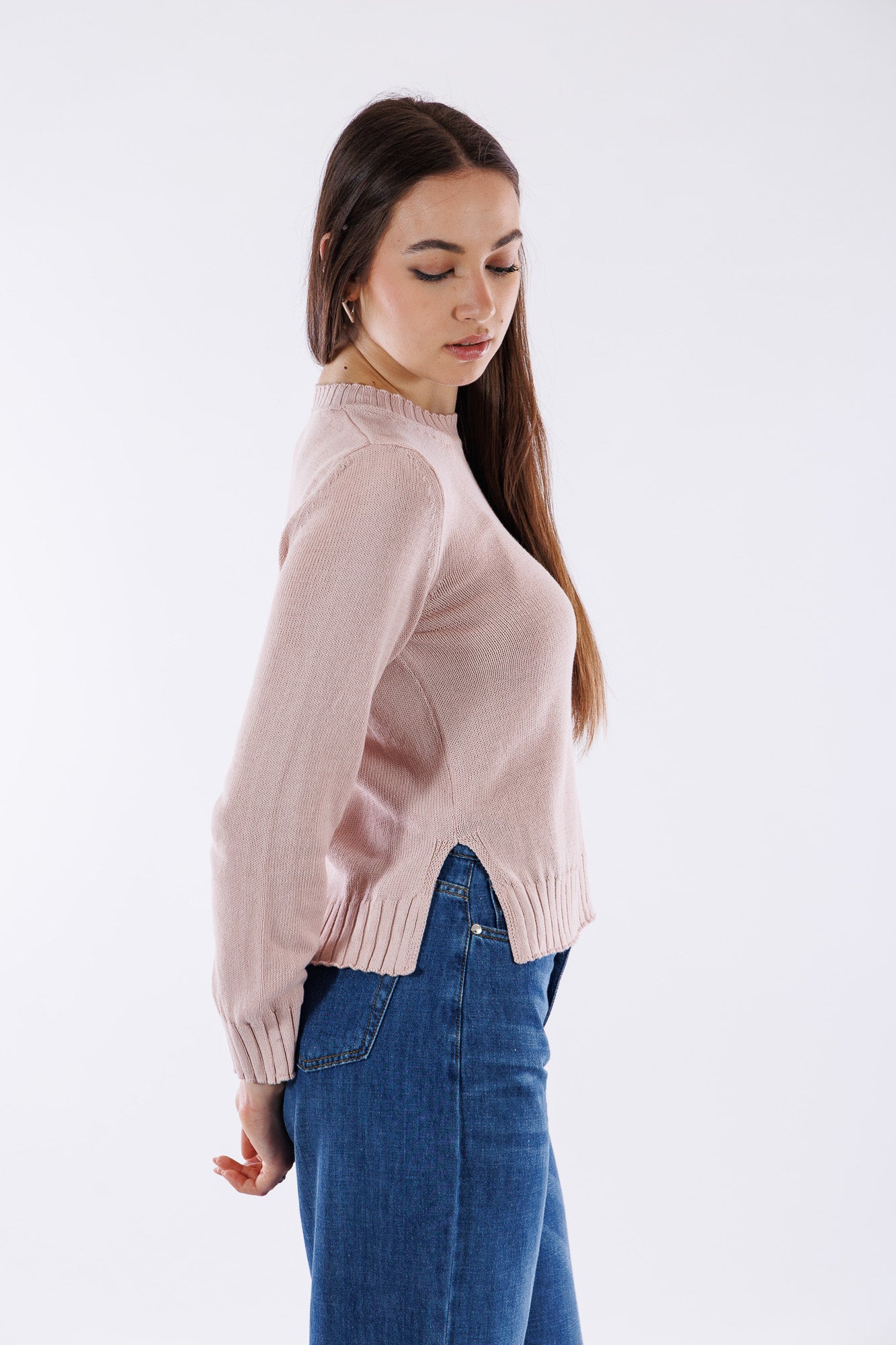 Maglia girocollo cotone