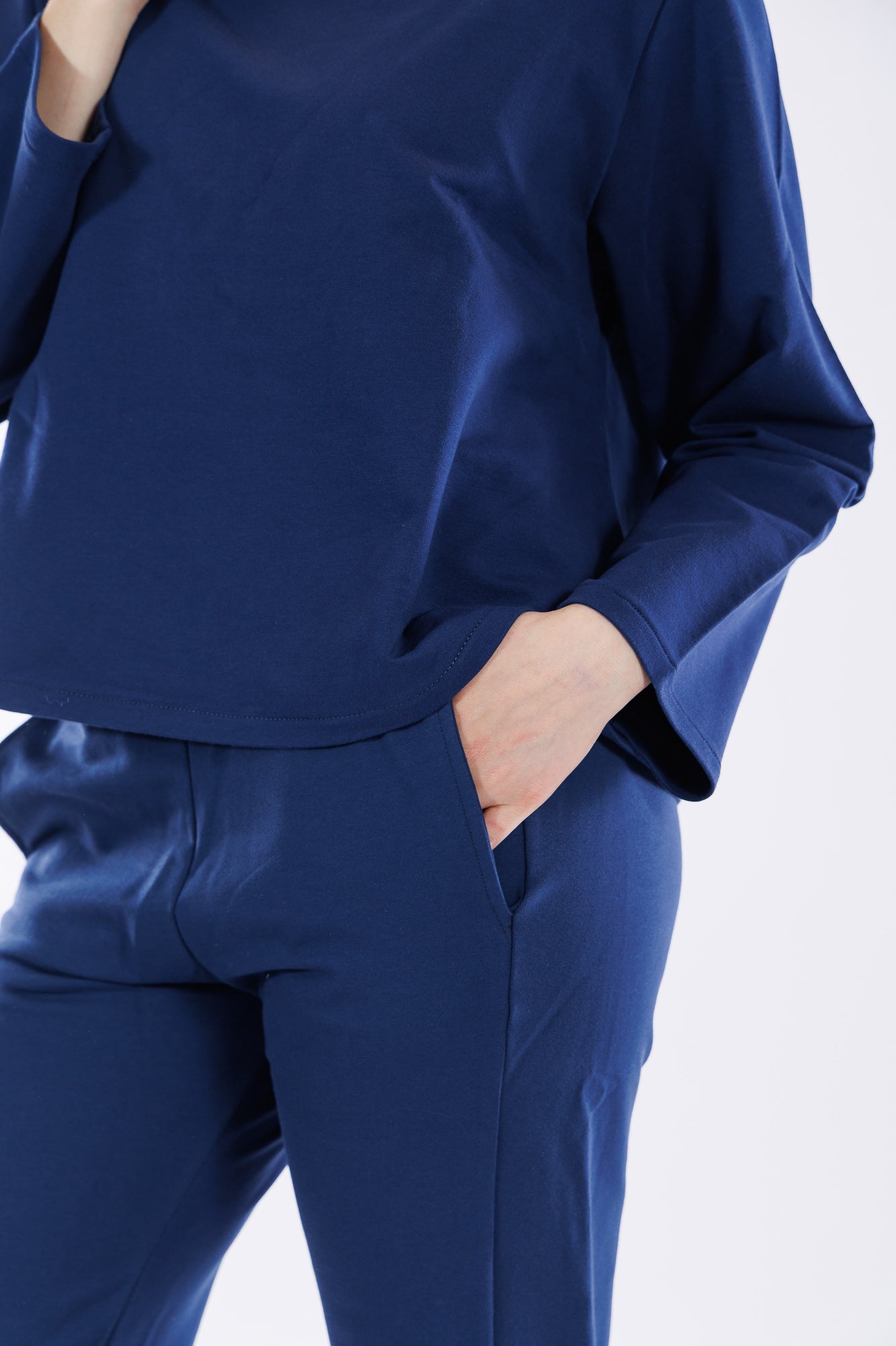 Pantalone ampio in felpa