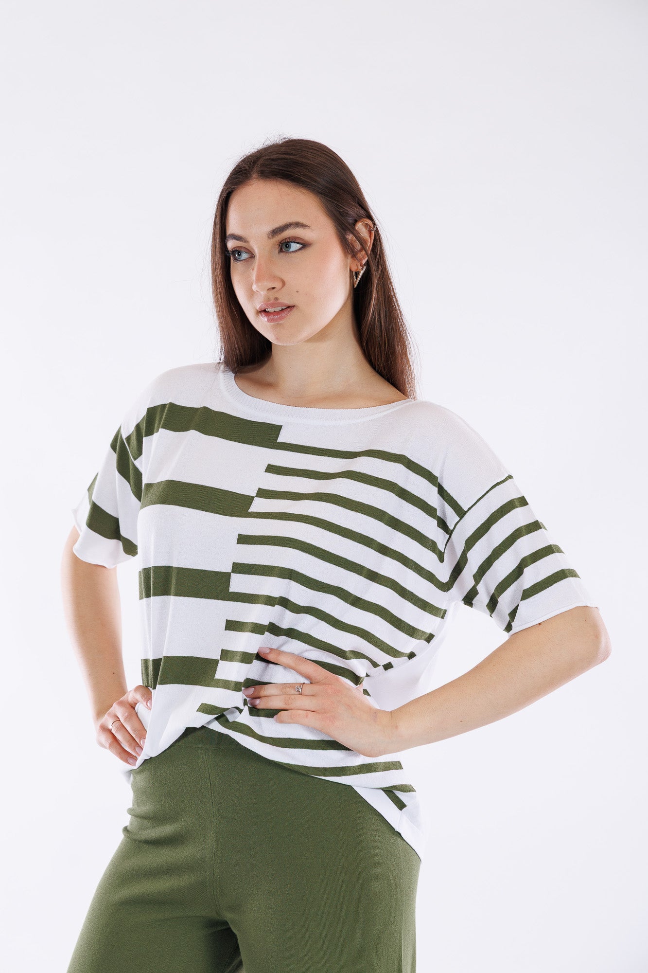 Maglia over righe