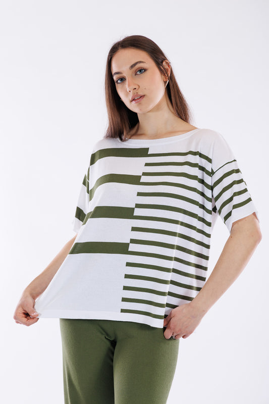 Maglia over righe