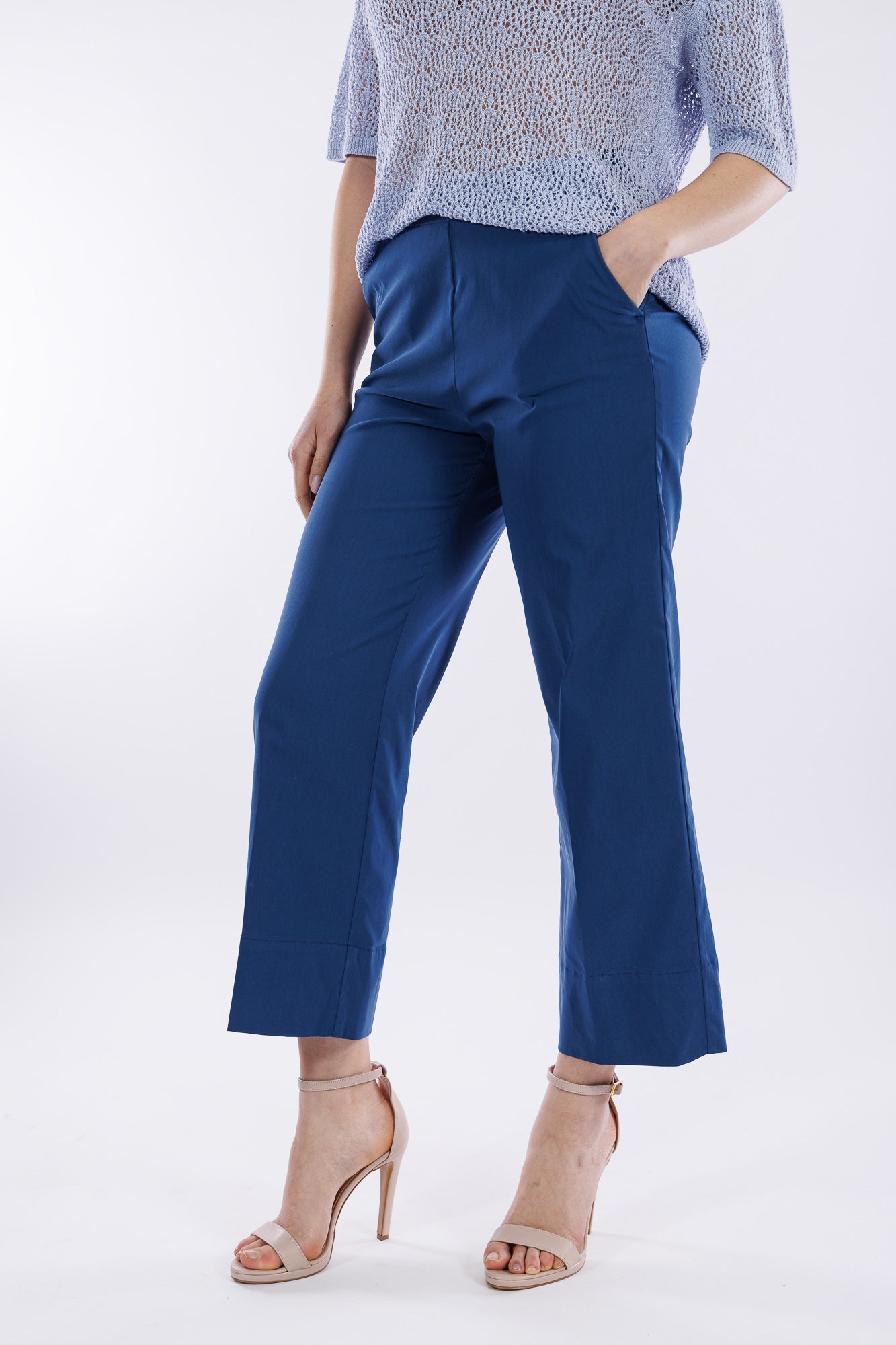 Pantalone cropped viscosa