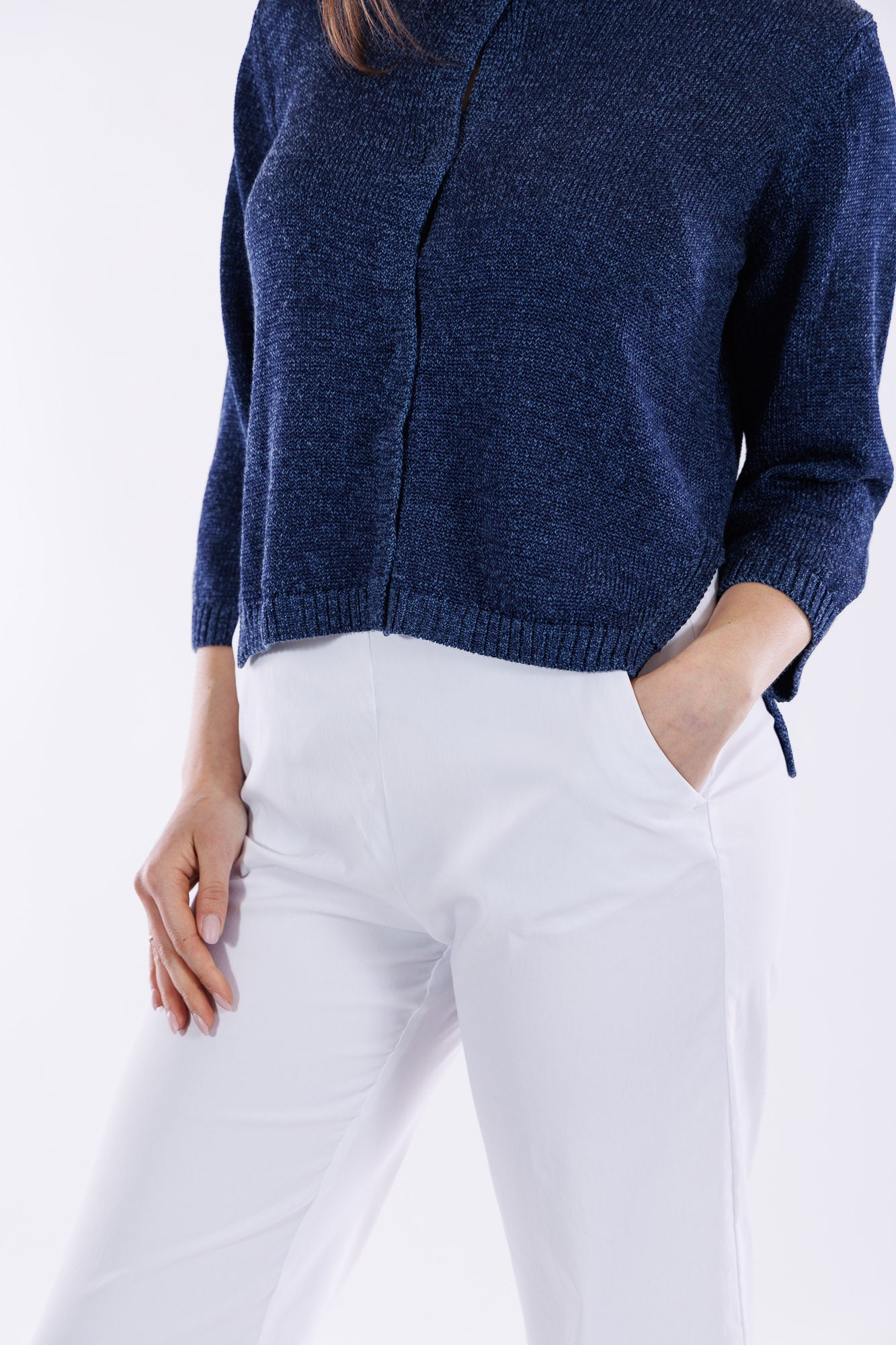 Pantalone cropped viscosa