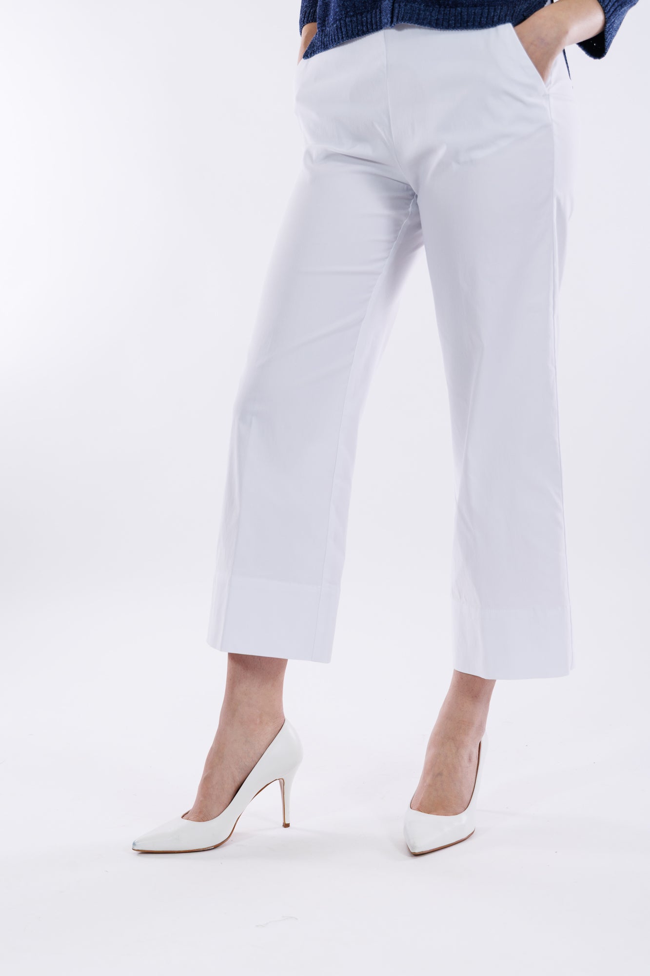 Pantalone cropped viscosa