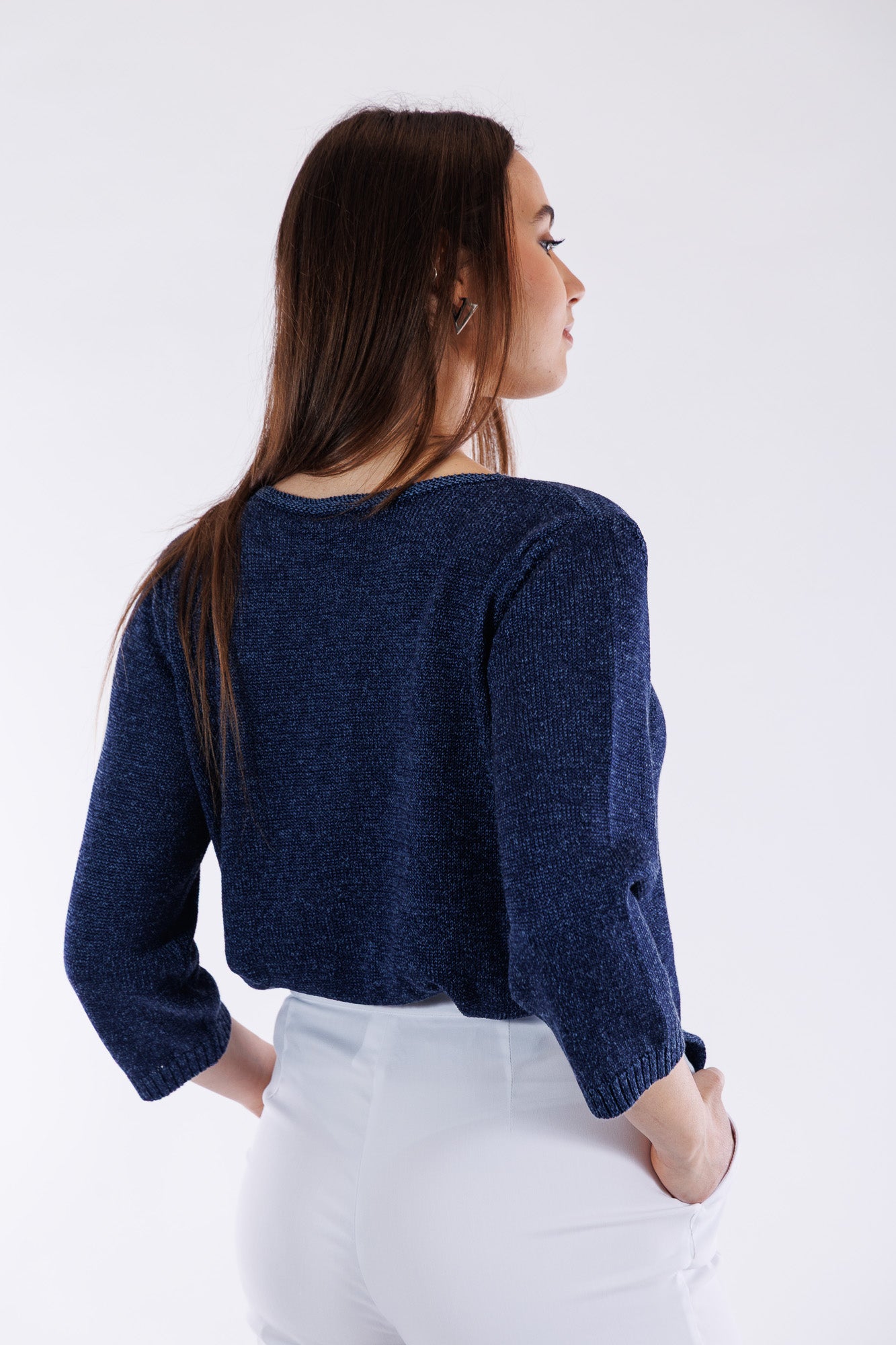 Pantalone cropped viscosa