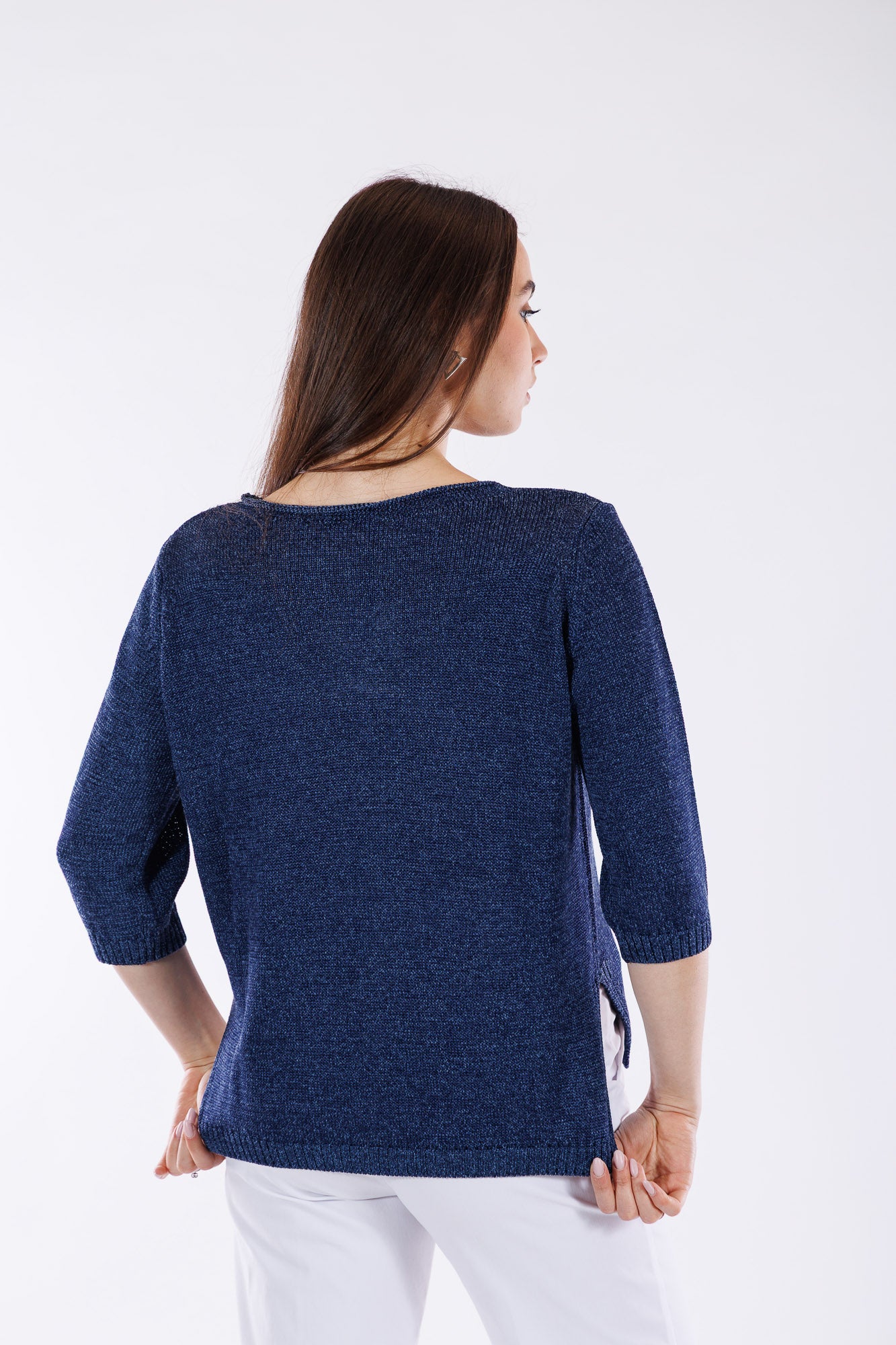 Maglia barchetta spacchi