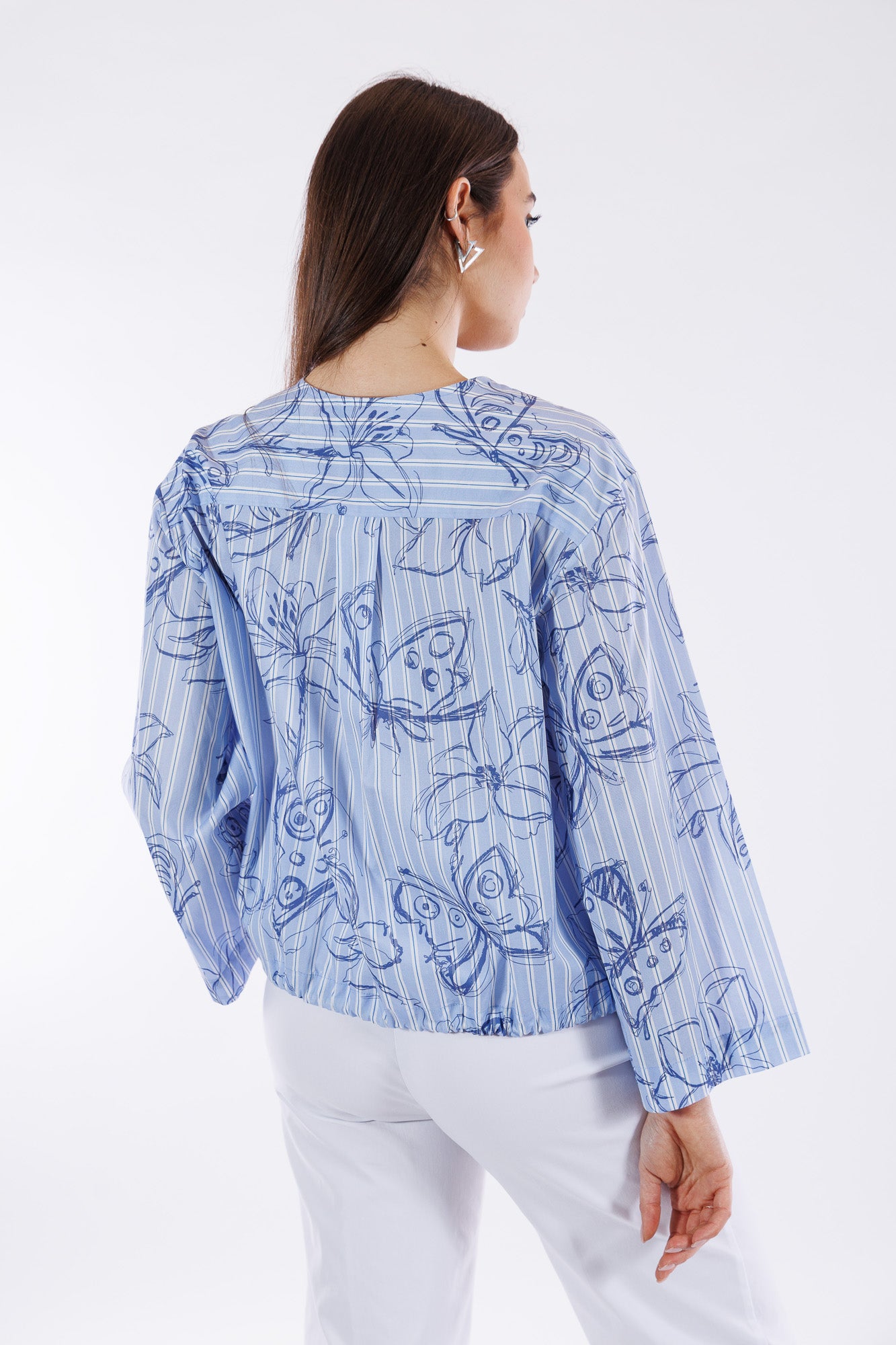 Camicia righe e fiori