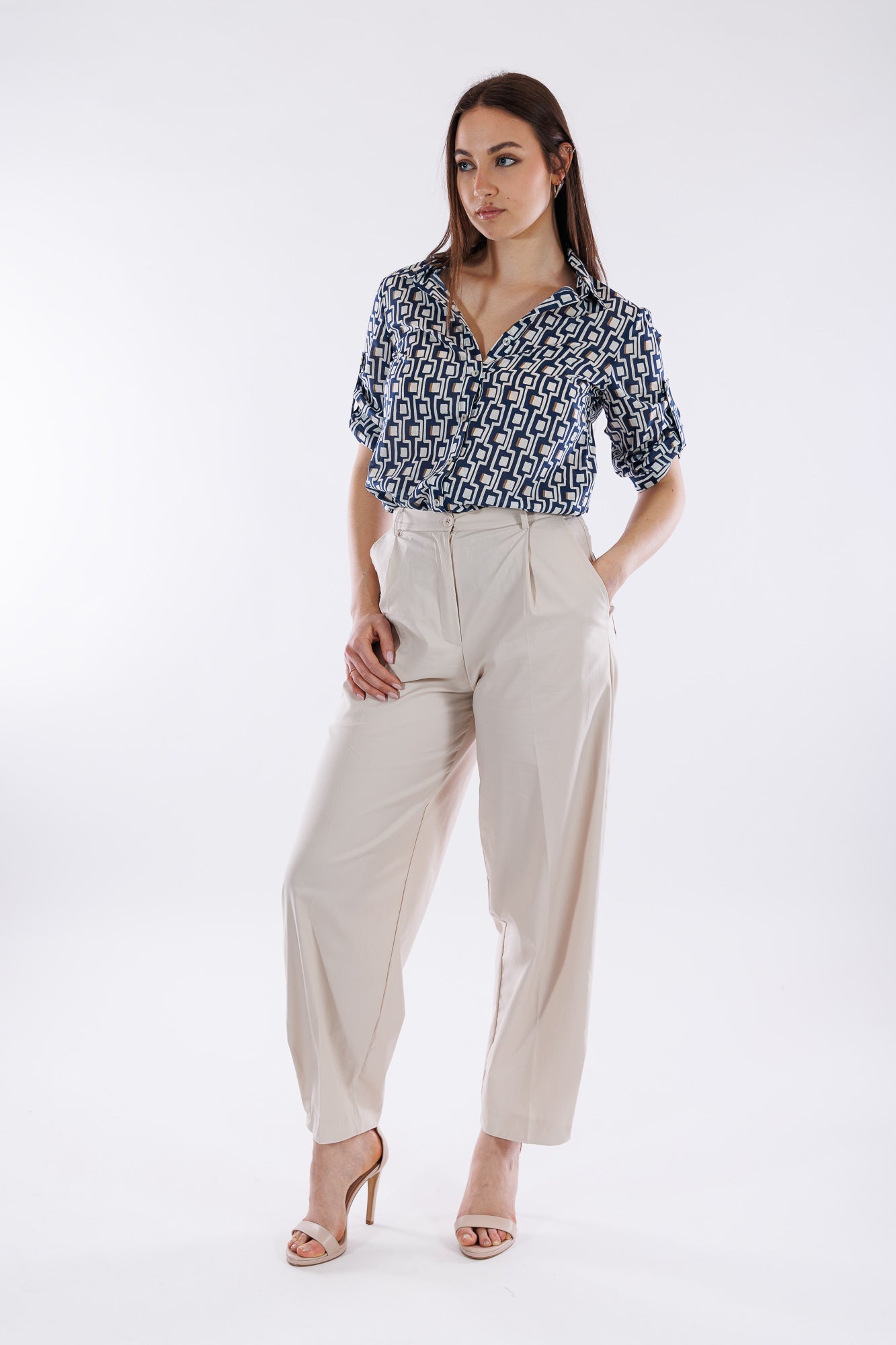 Camicia fantasia geometrica