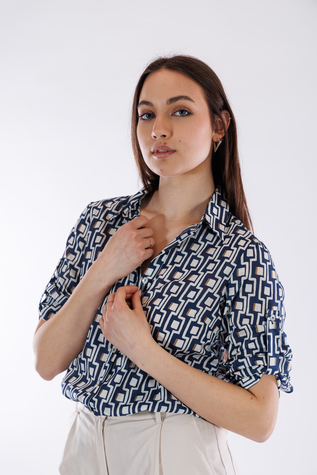 Camicia fantasia geometrica