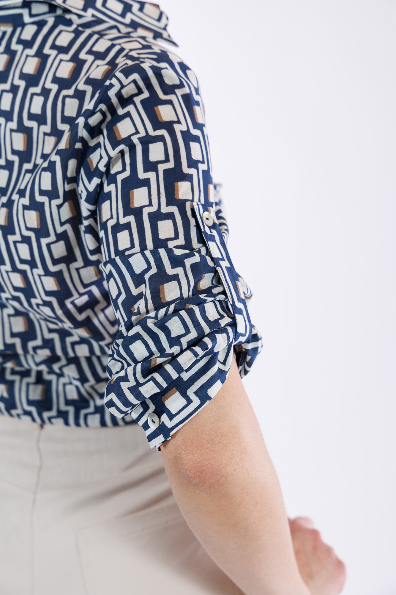 Camicia fantasia geometrica