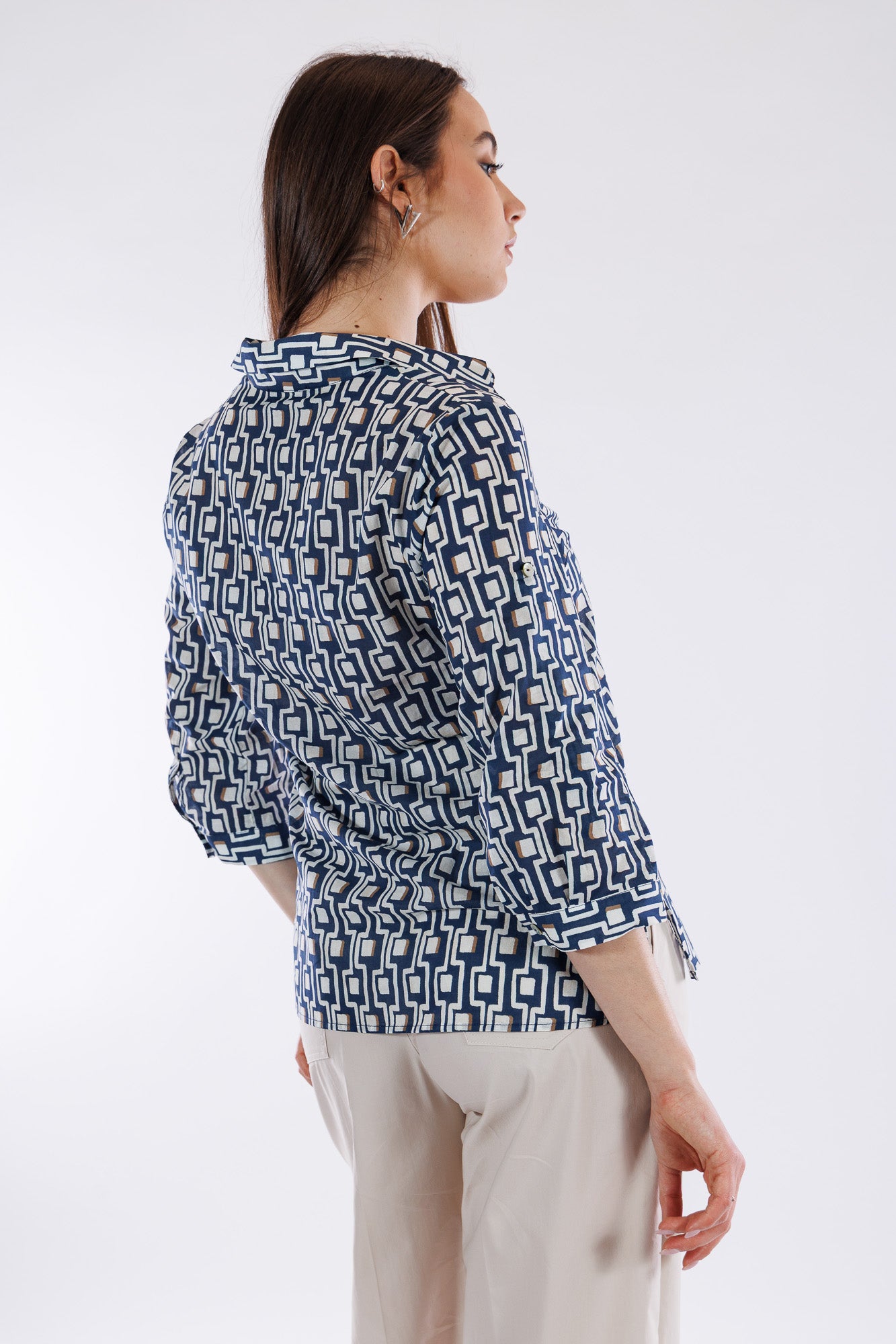 Camicia fantasia geometrica