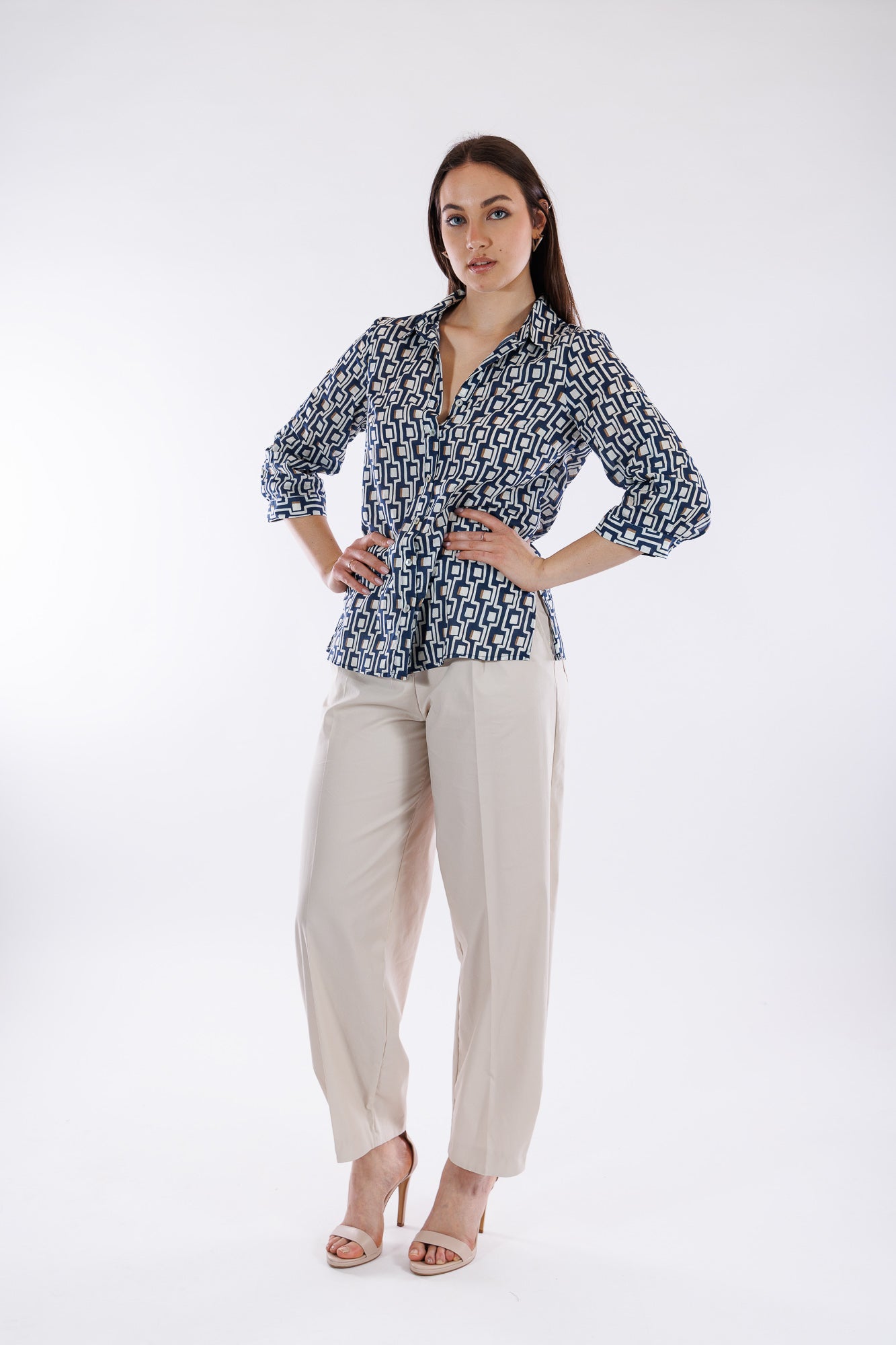 Camicia fantasia geometrica
