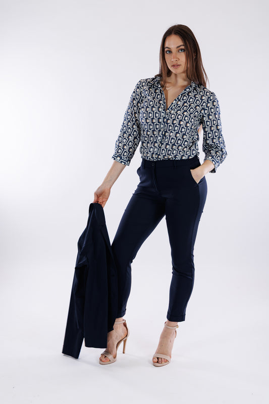 Pantalone viscosa stretch